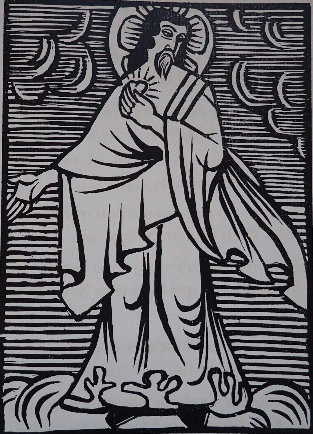 André Lhote - Le protecteur, 1922 - Bois gravé