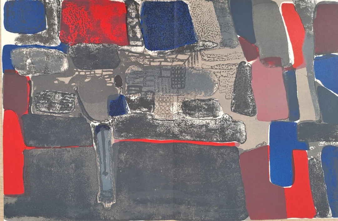 Paul Guiramand - Composition 1 - Lithographie originale