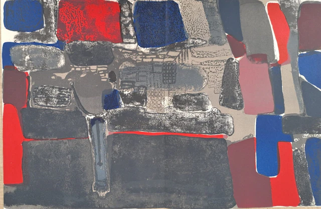 Paul Guiramand - Composition 1 - Lithographie originale