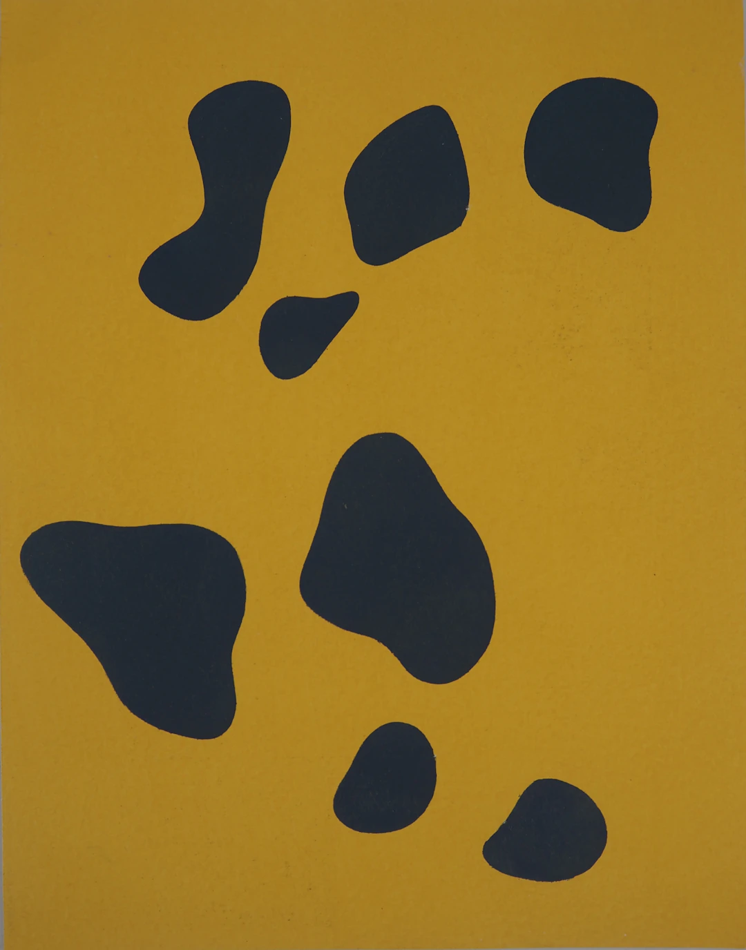 Jean ARP - Composition en couleurs, 1956 - Pochoir