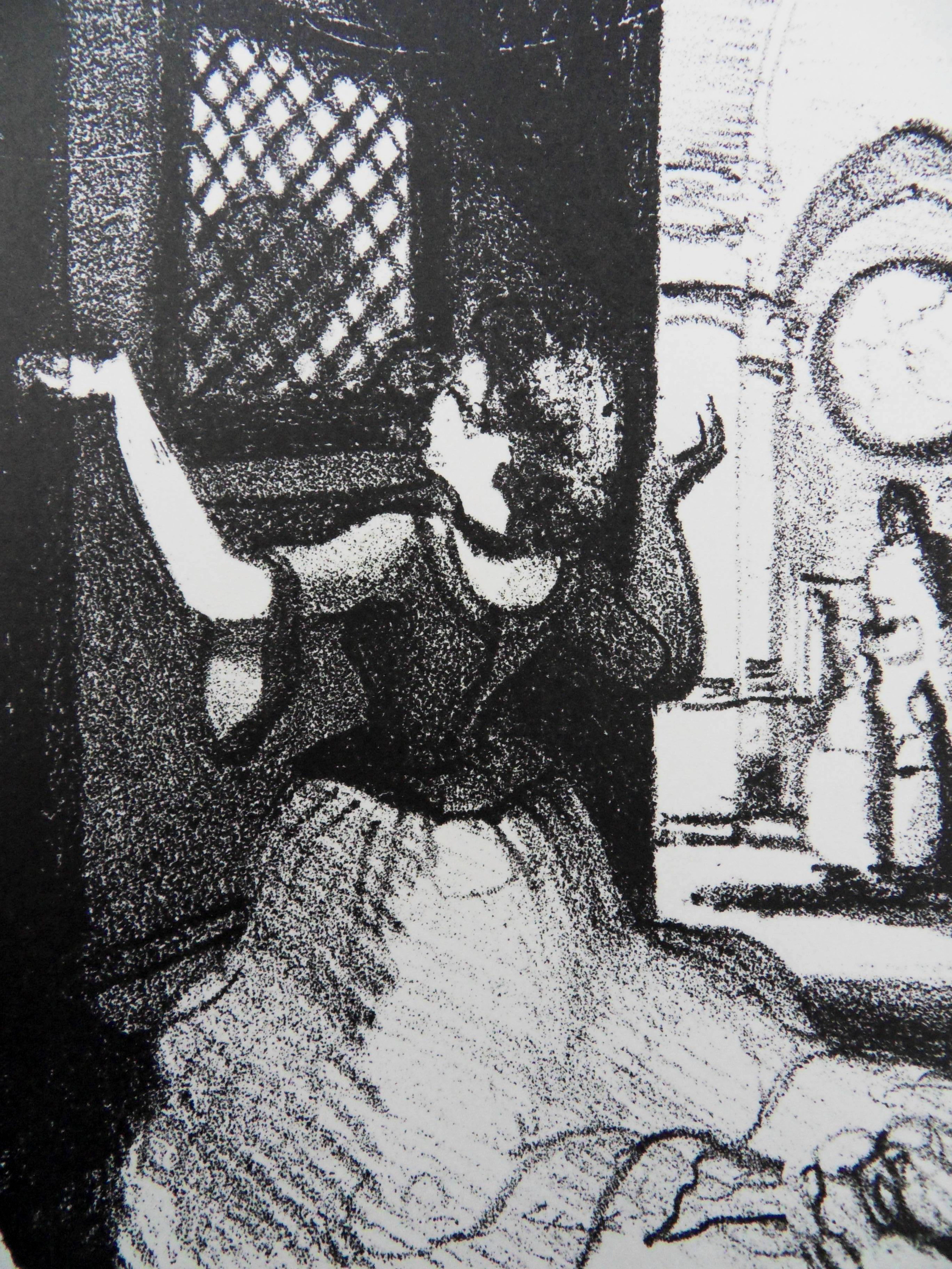 André DERAIN : La confession - Lithographie originale signée