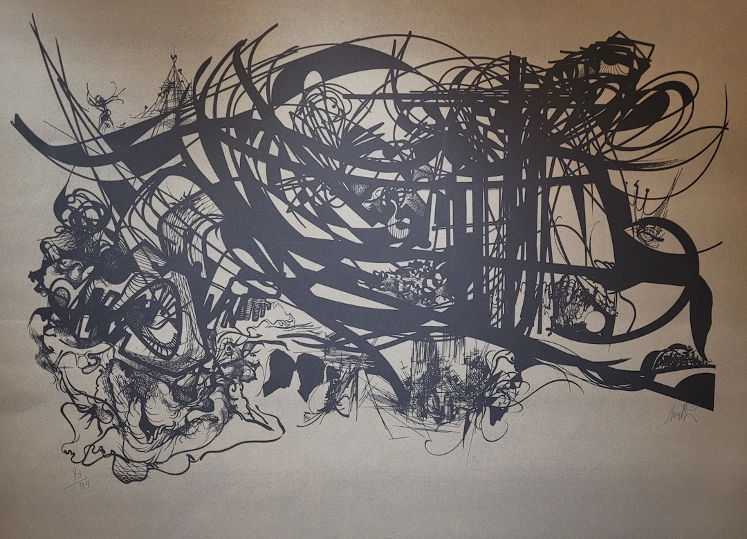 Raymond MORETTI - Rimbaud 2, 1970 - Lithographie originale signée au crayon