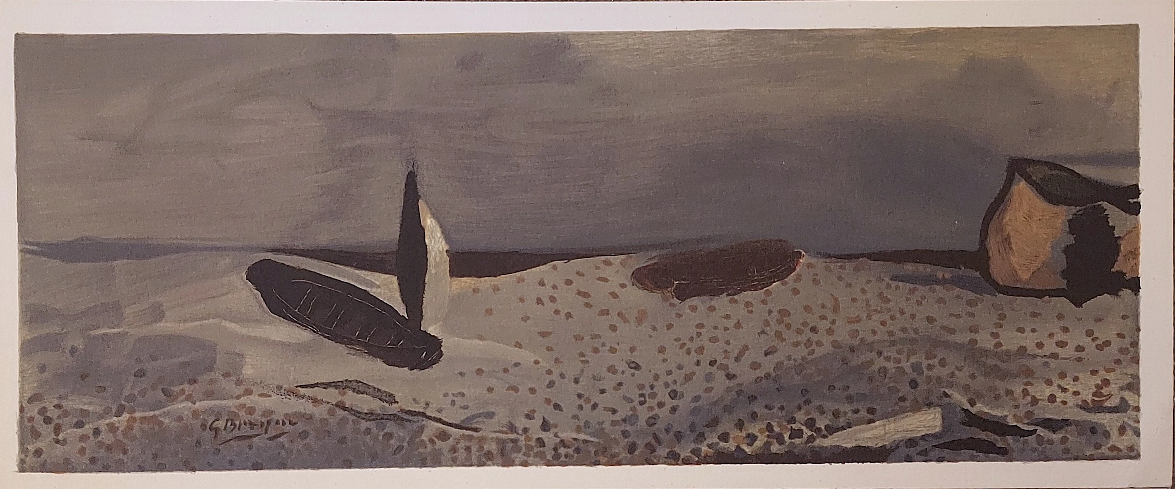 Georges Braque - Marine à la voile déployée - Lithographie