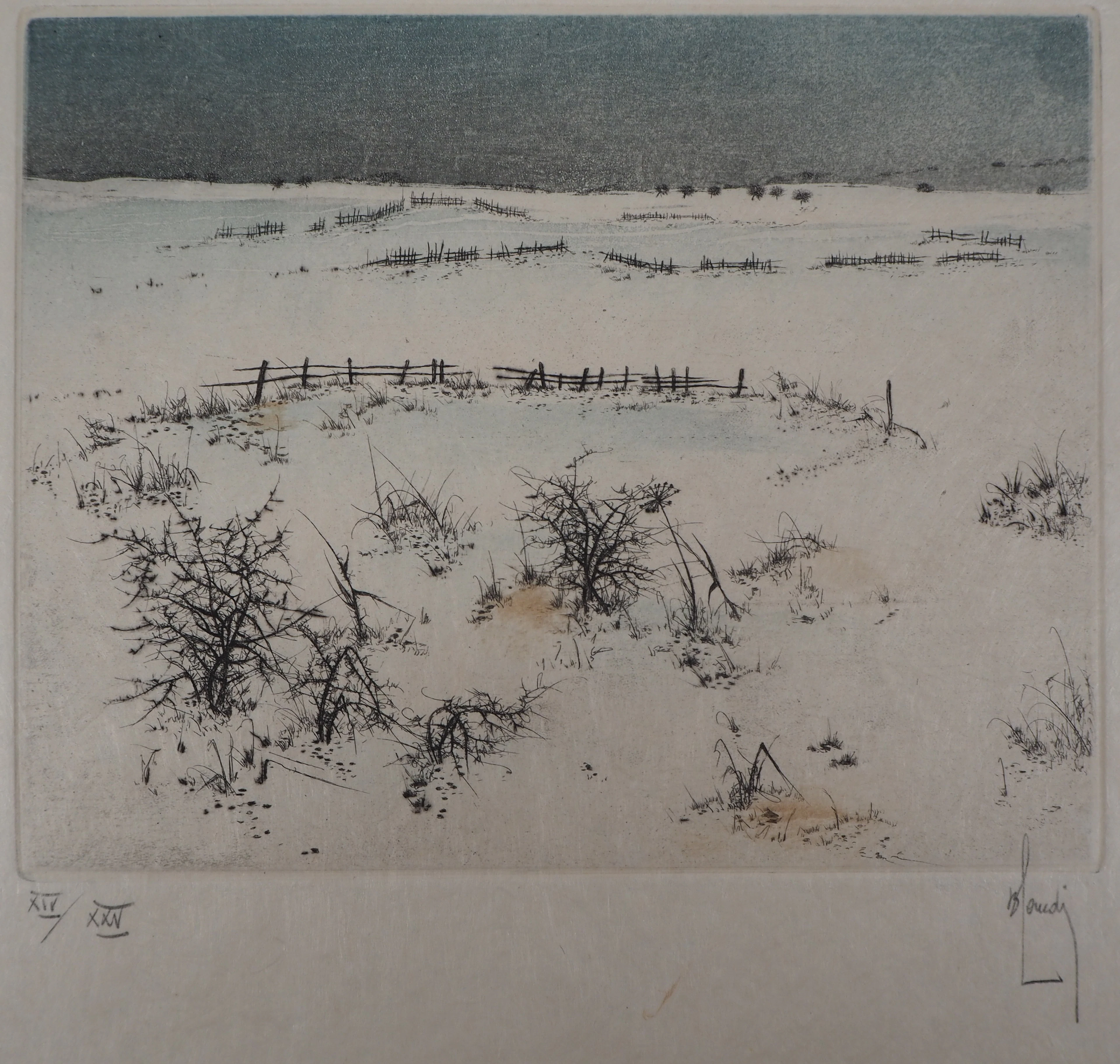 Bernard LOUEDIN : Itinéraire - Gravure Originale Signée