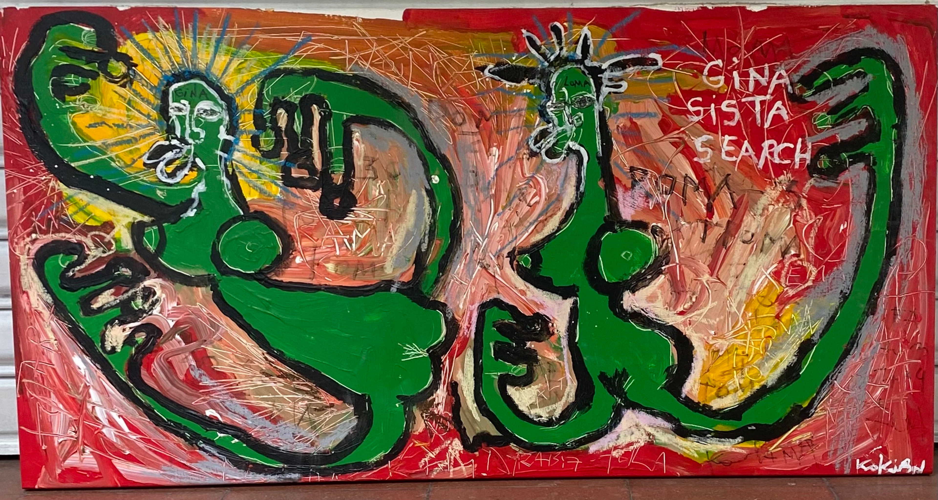 Tableau par Kokian " Gina et Loma"