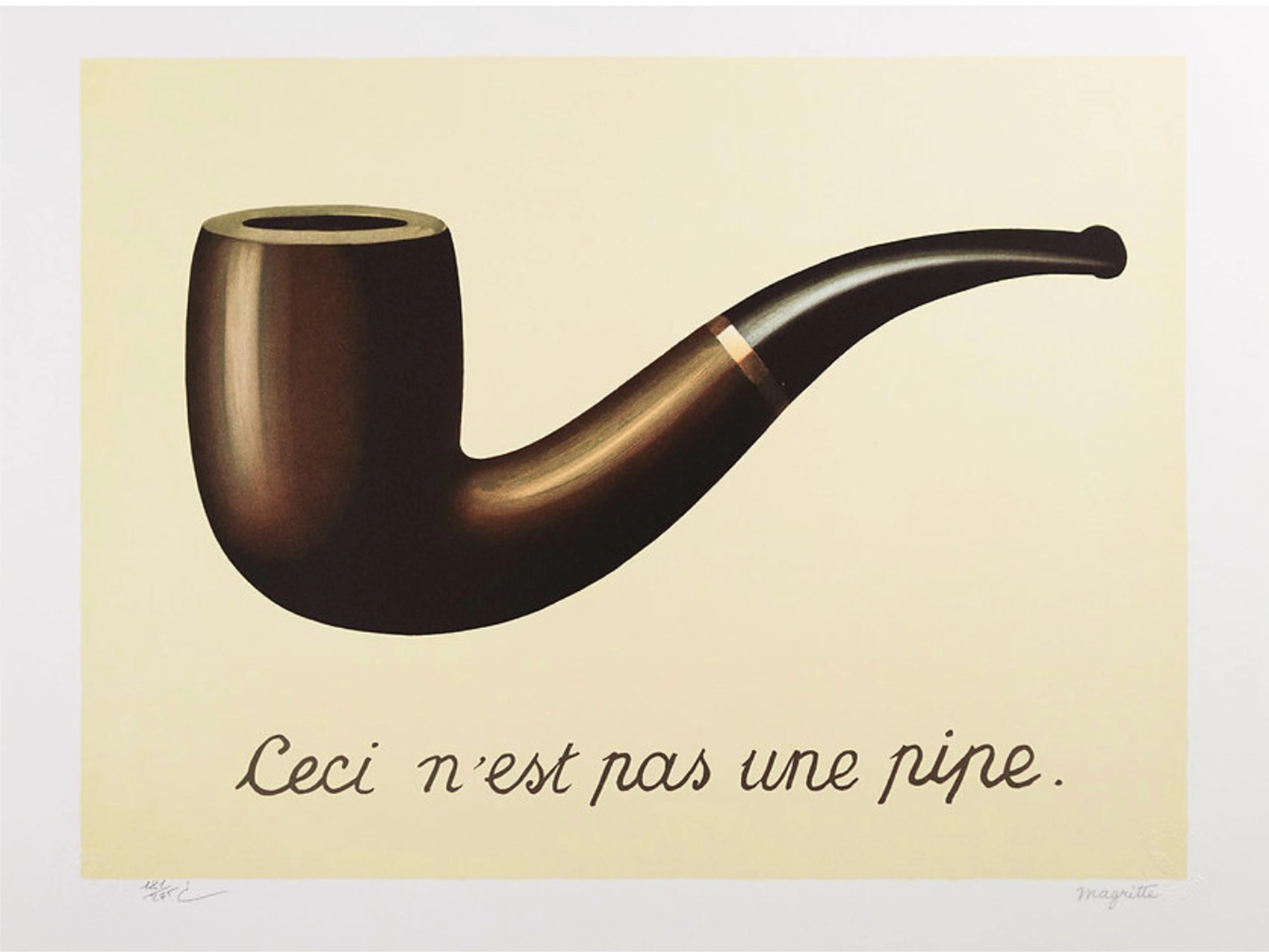 René Magritte - La Trahison des Images Lithographie