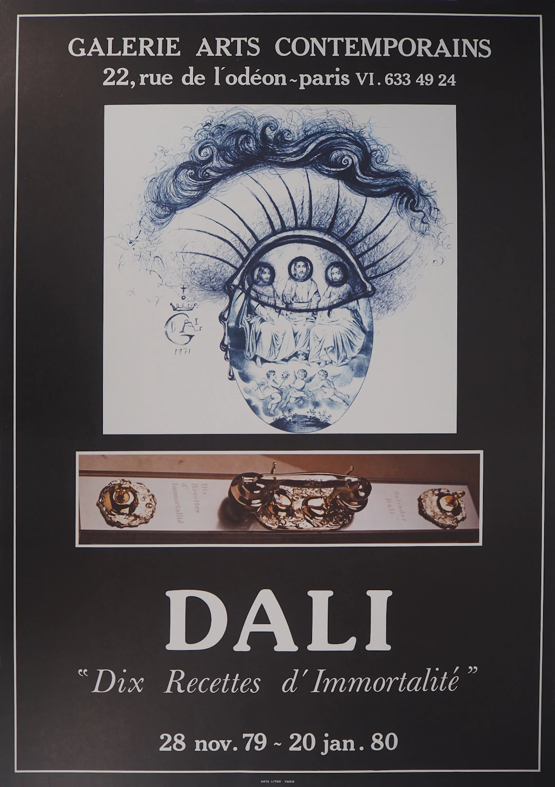 Salvador Dali - Oeil surréaliste - Lithographie, Signée