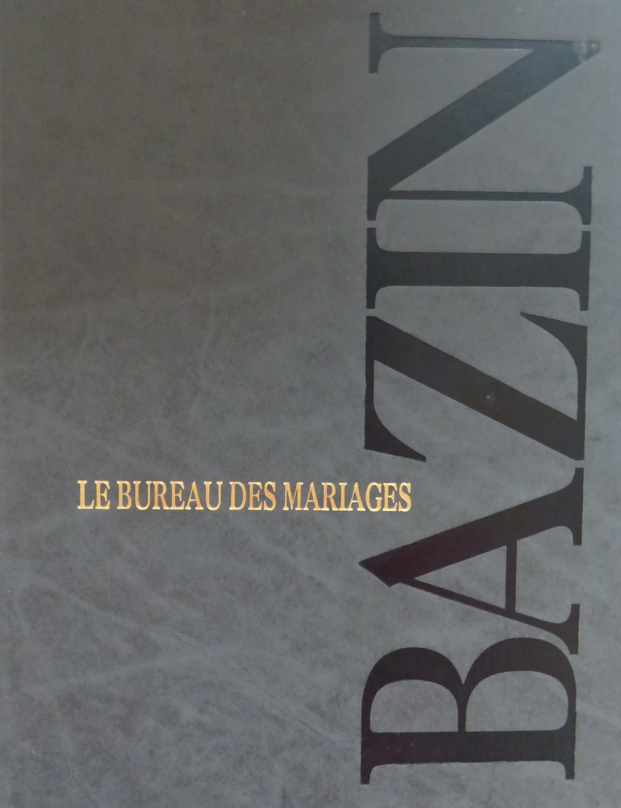 Hervé BAZIN - Le bureau des mariages, 1986