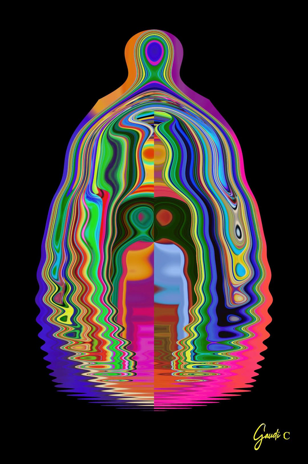 Gaudi .C abstrait-anatomie (2025) Art graphycal abstrait