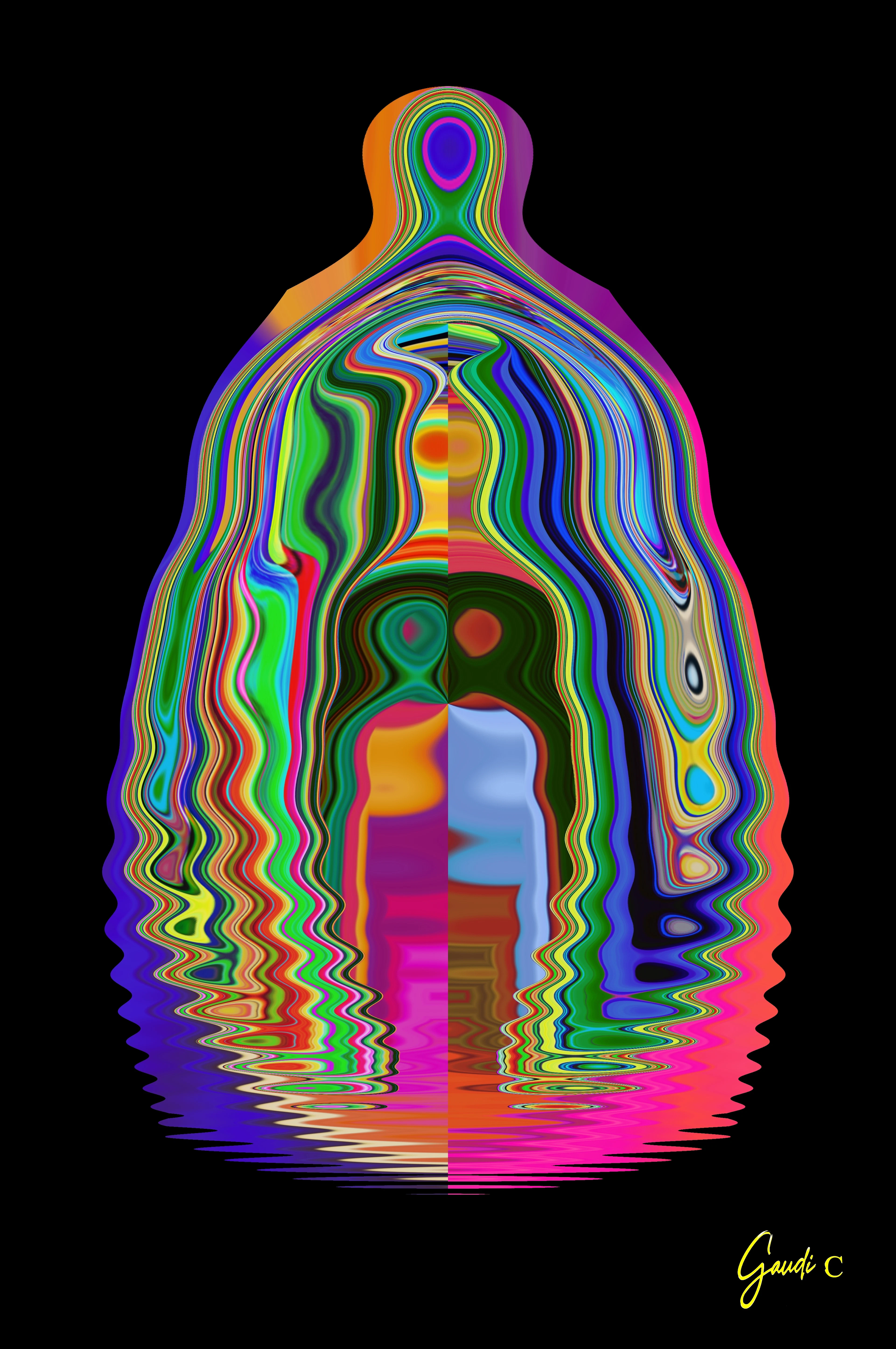 Gaudi .C abstrait-anatomie (2025) Art graphycal abstrait