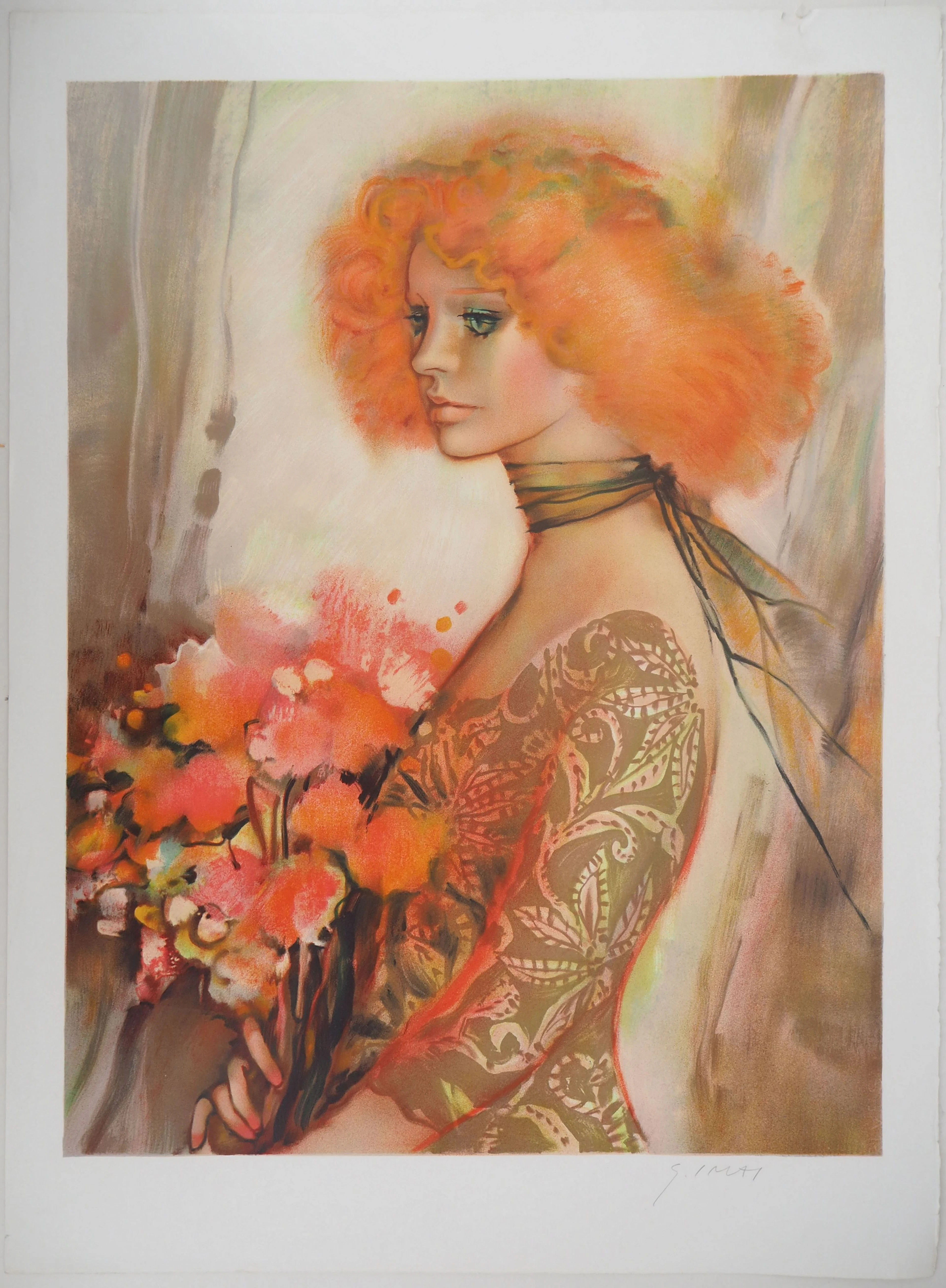 Sachiko IMAI : La femme de l’été - Lithographie Originale Signée