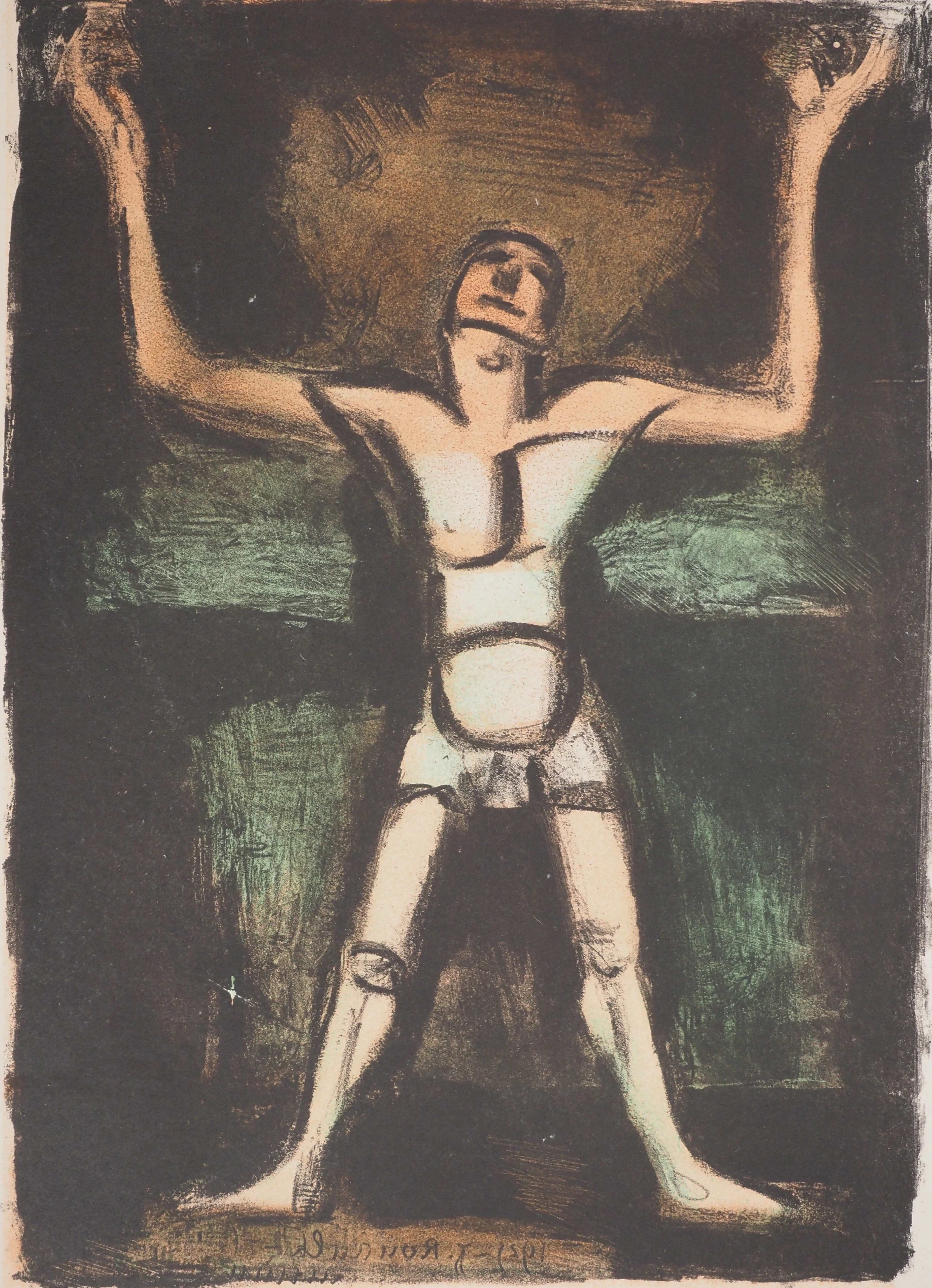 Georges ROUAULT : Au cirque, Lithographie originale signée