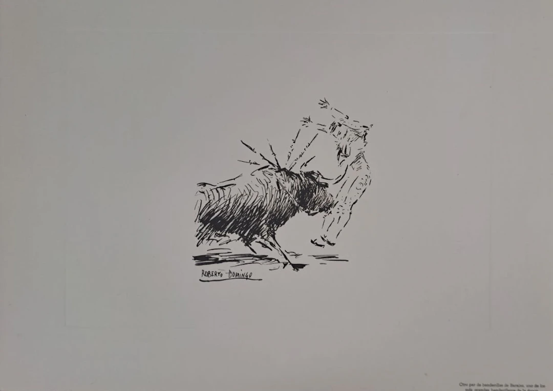 Roberto Domingo y Fallola - Otro par de banderillas de Barajas, uno