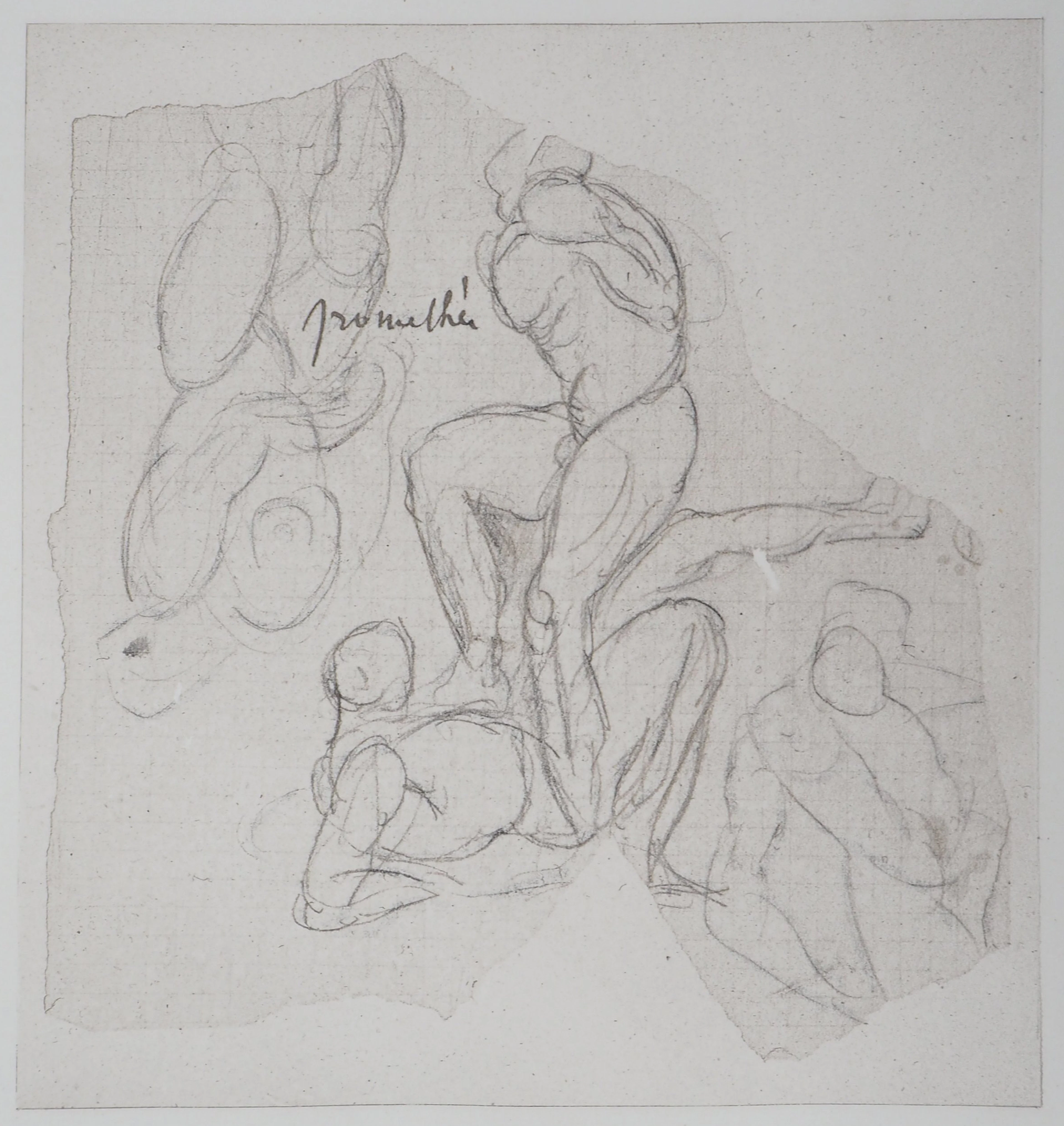 Auguste RODIN (d’après) : Prométhée - Gravure, 1897