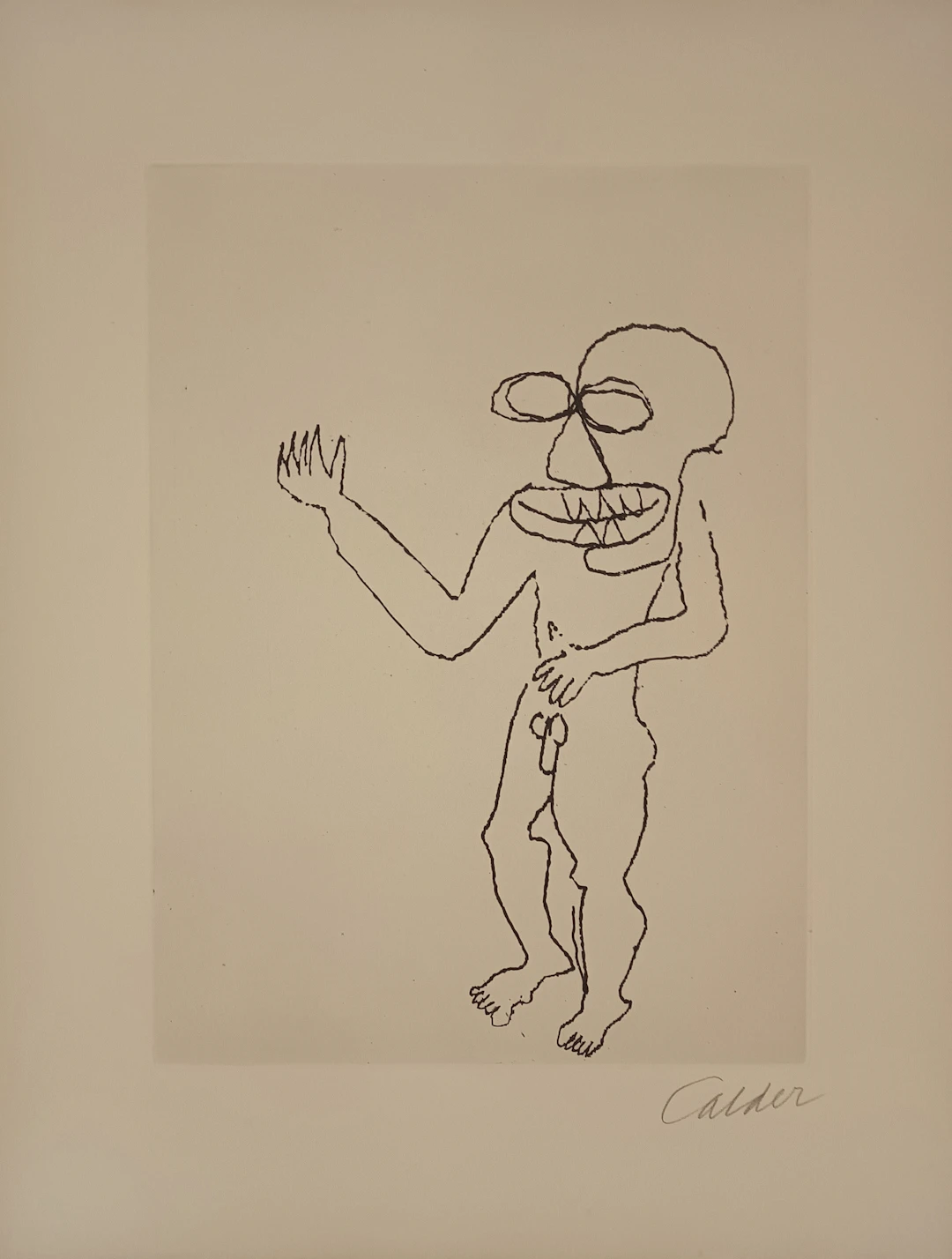 Alexander CALDER - Santa klaus 6, 1974 - Gravure signée au crayon