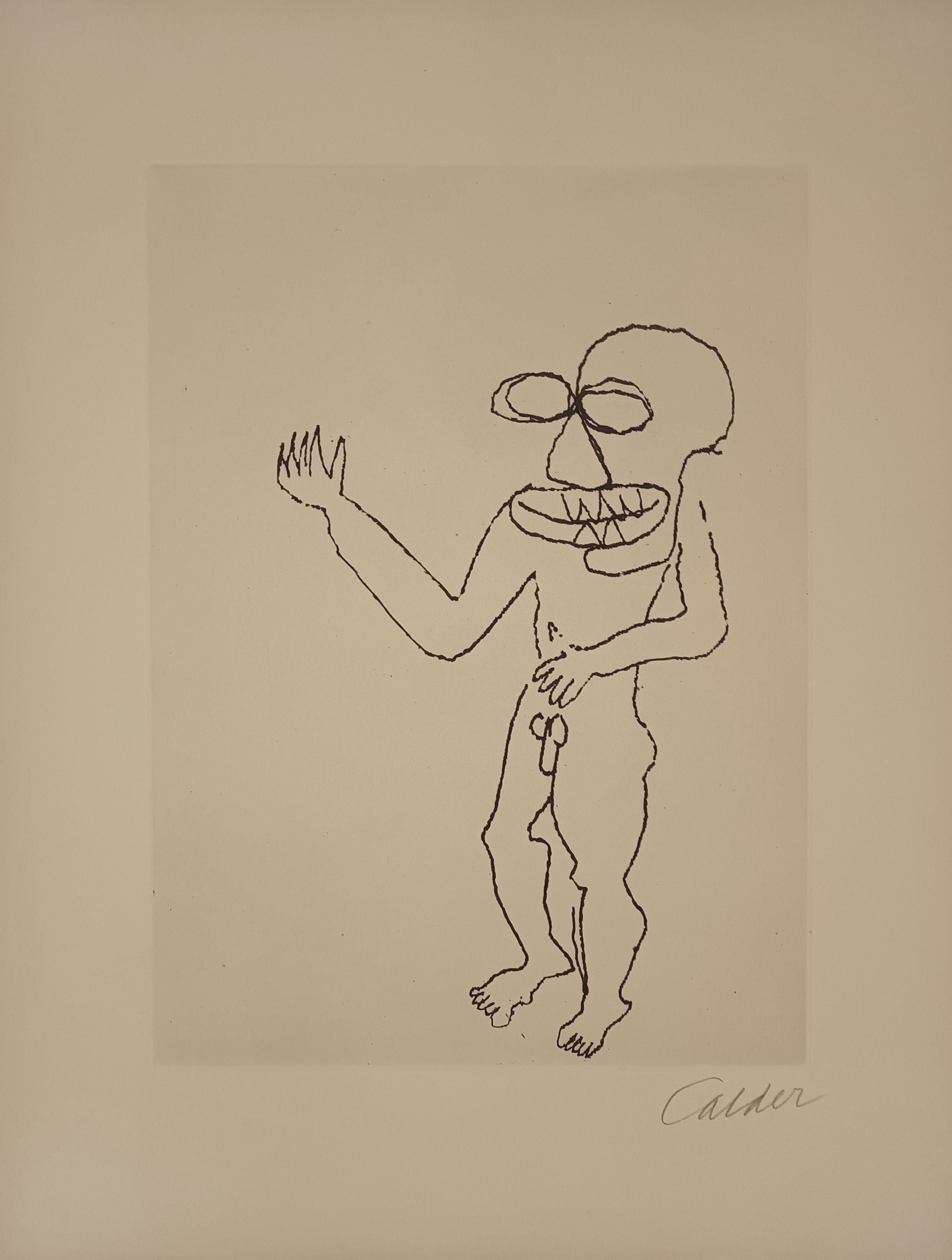Alexander CALDER - Santa klaus 6, 1974 - Gravure signée au crayon