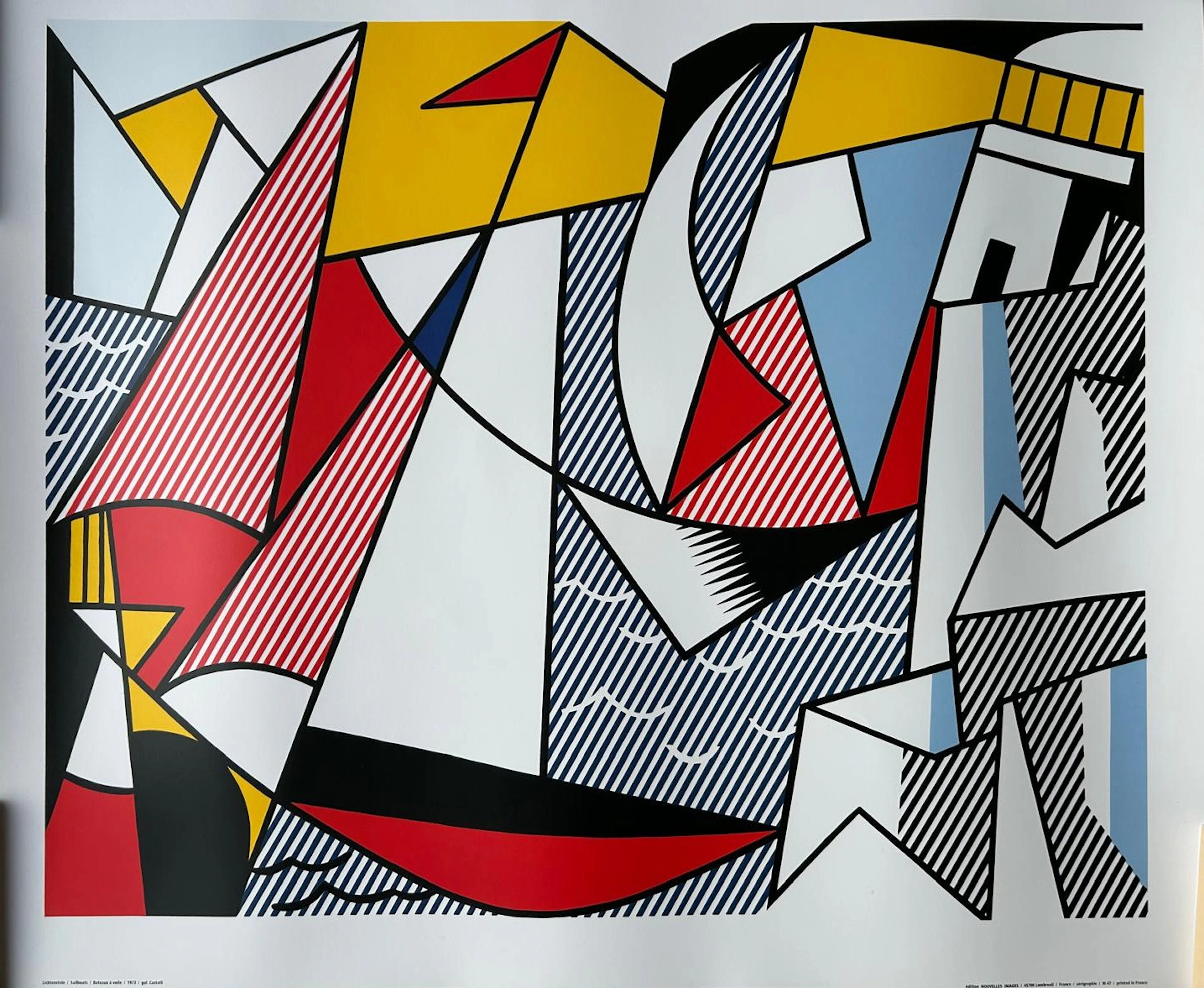 Roy Lichtenstein- Sailboats, 1973 , sérigraphie