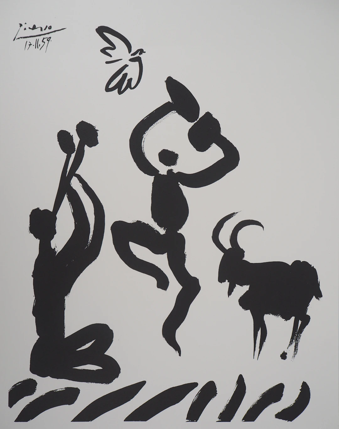 Pablo PICASSO : La Danse des Faunes - Lithographie signée