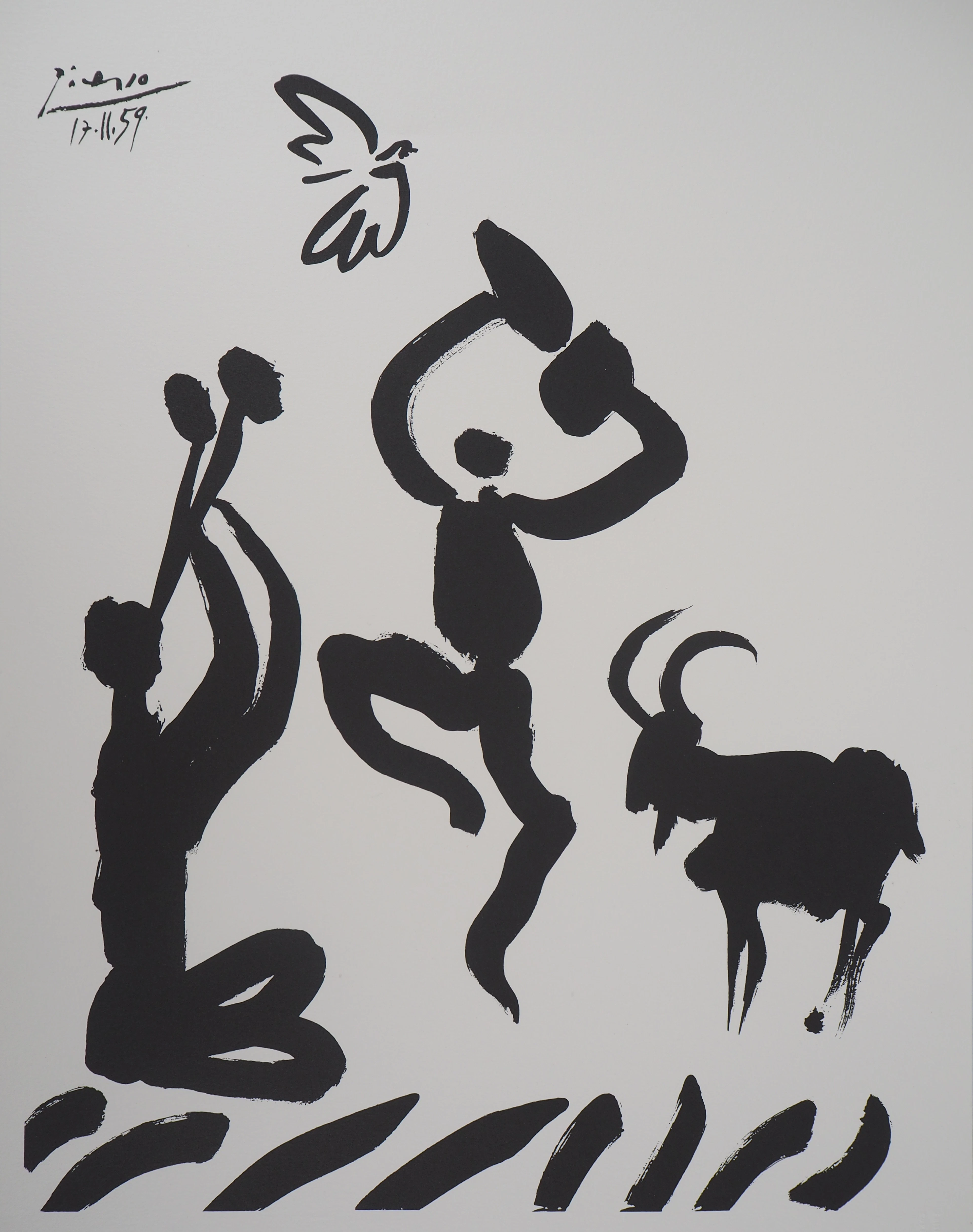 Pablo PICASSO : La Danse des Faunes - Lithographie signée
