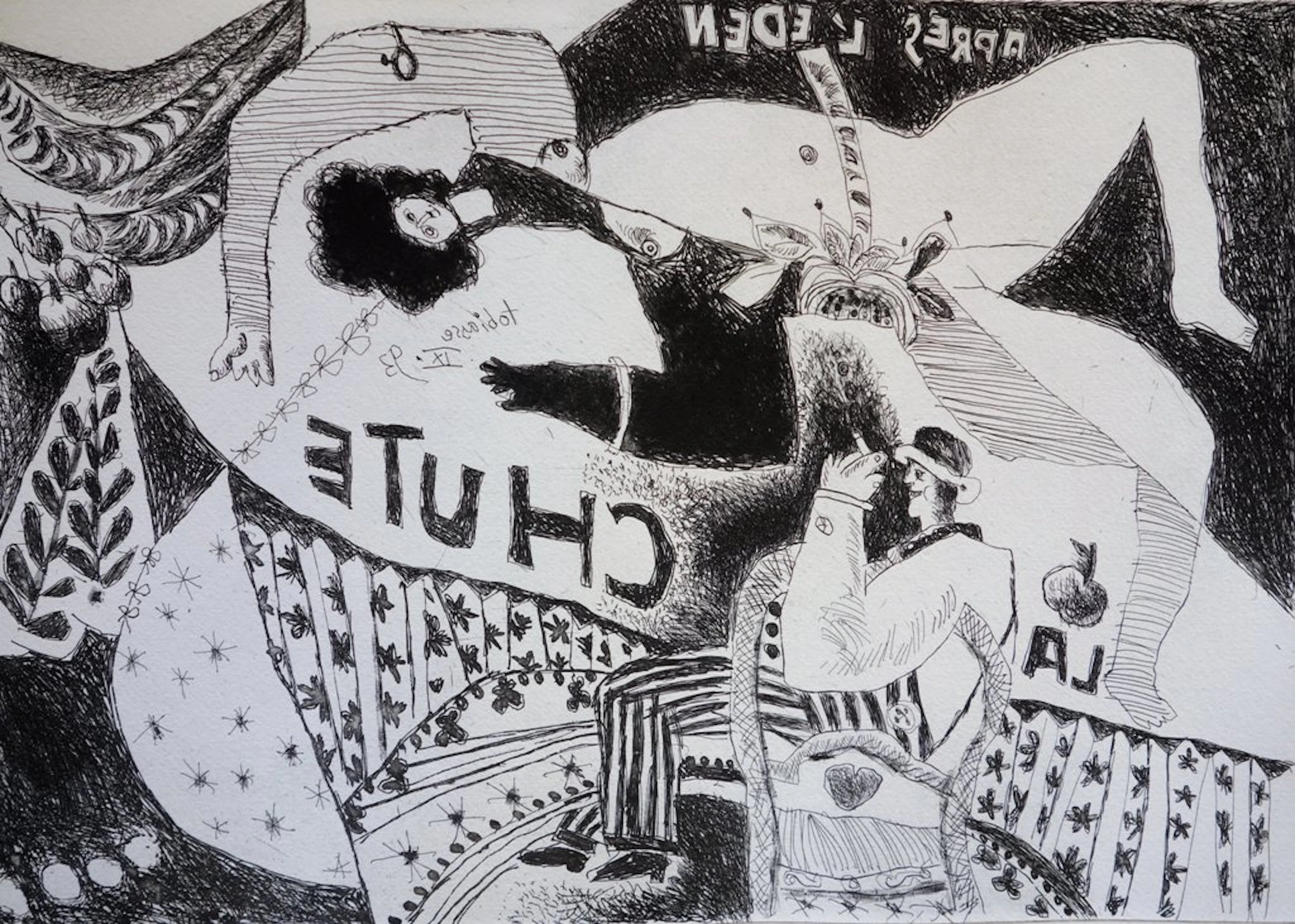 Théo TOBIASSE : Après l’Eden - Gravure originale signée