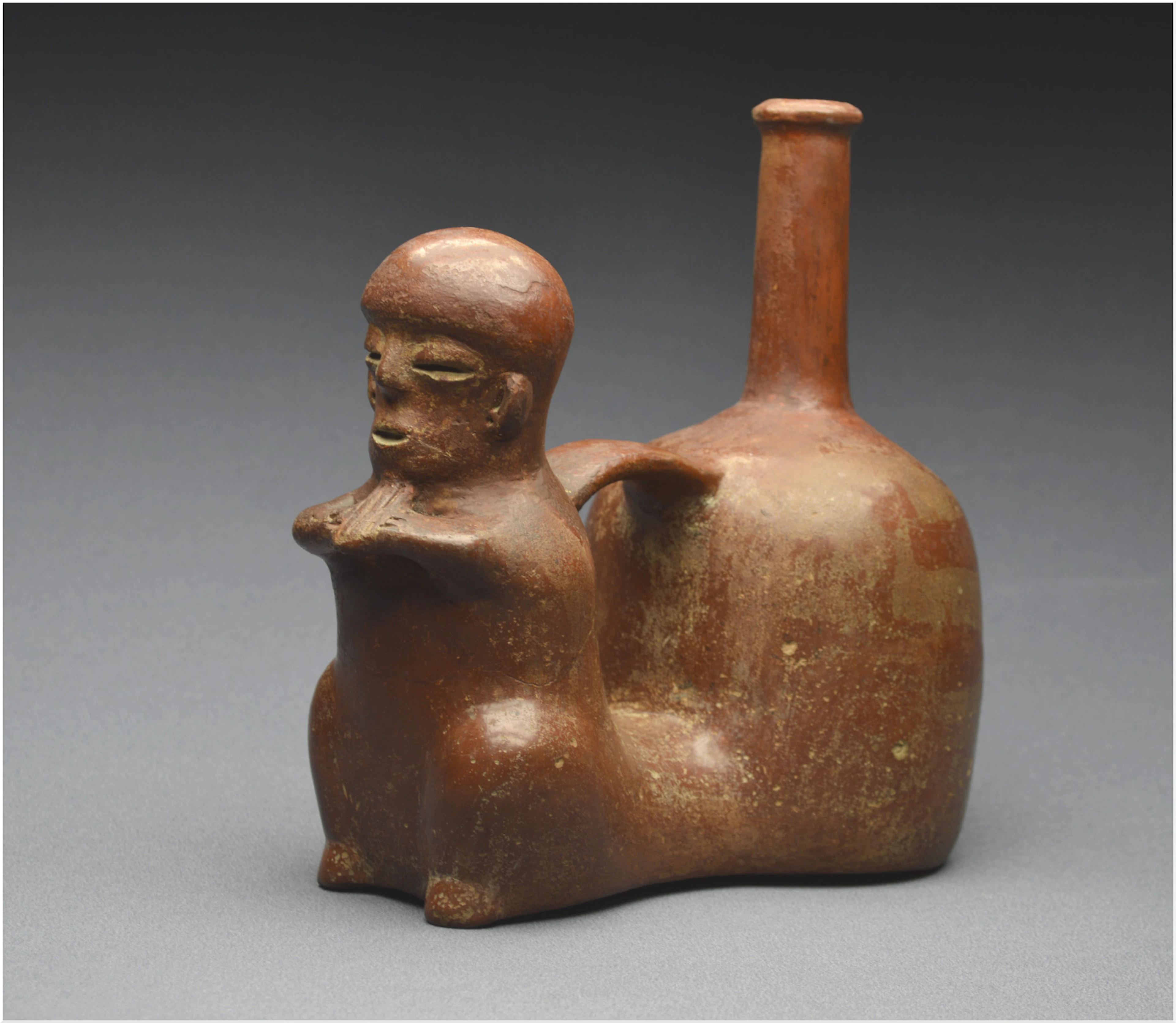 Équateur, 1000 - 500 av J.-C, Culture Chorrera, Vase rituel anthropomorphe