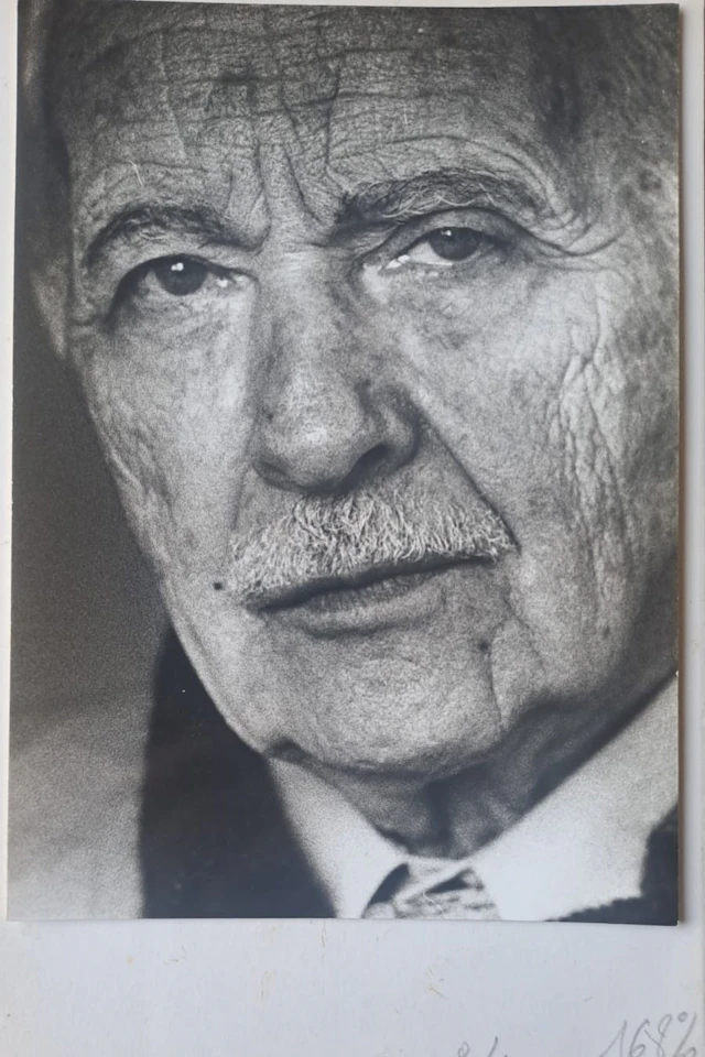 Daniel Wallard - Louis Aragon, 1978 - Tirage argentique