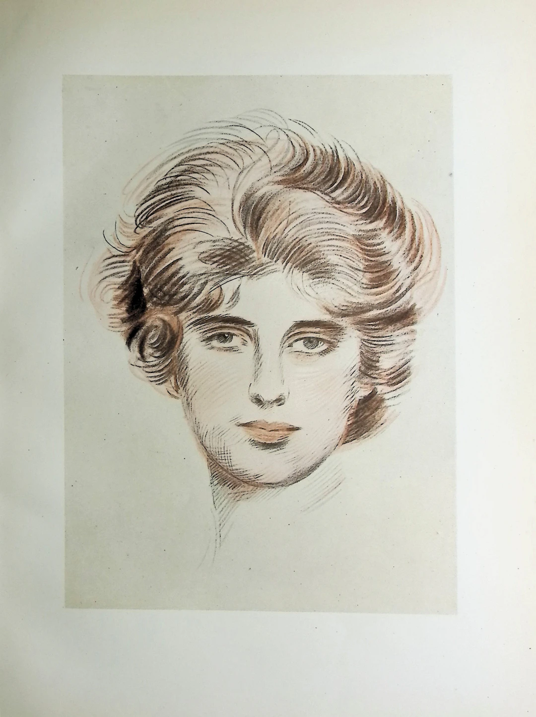 Paul César HELLEU : Portrait de Madame Helleu, Héliogravure