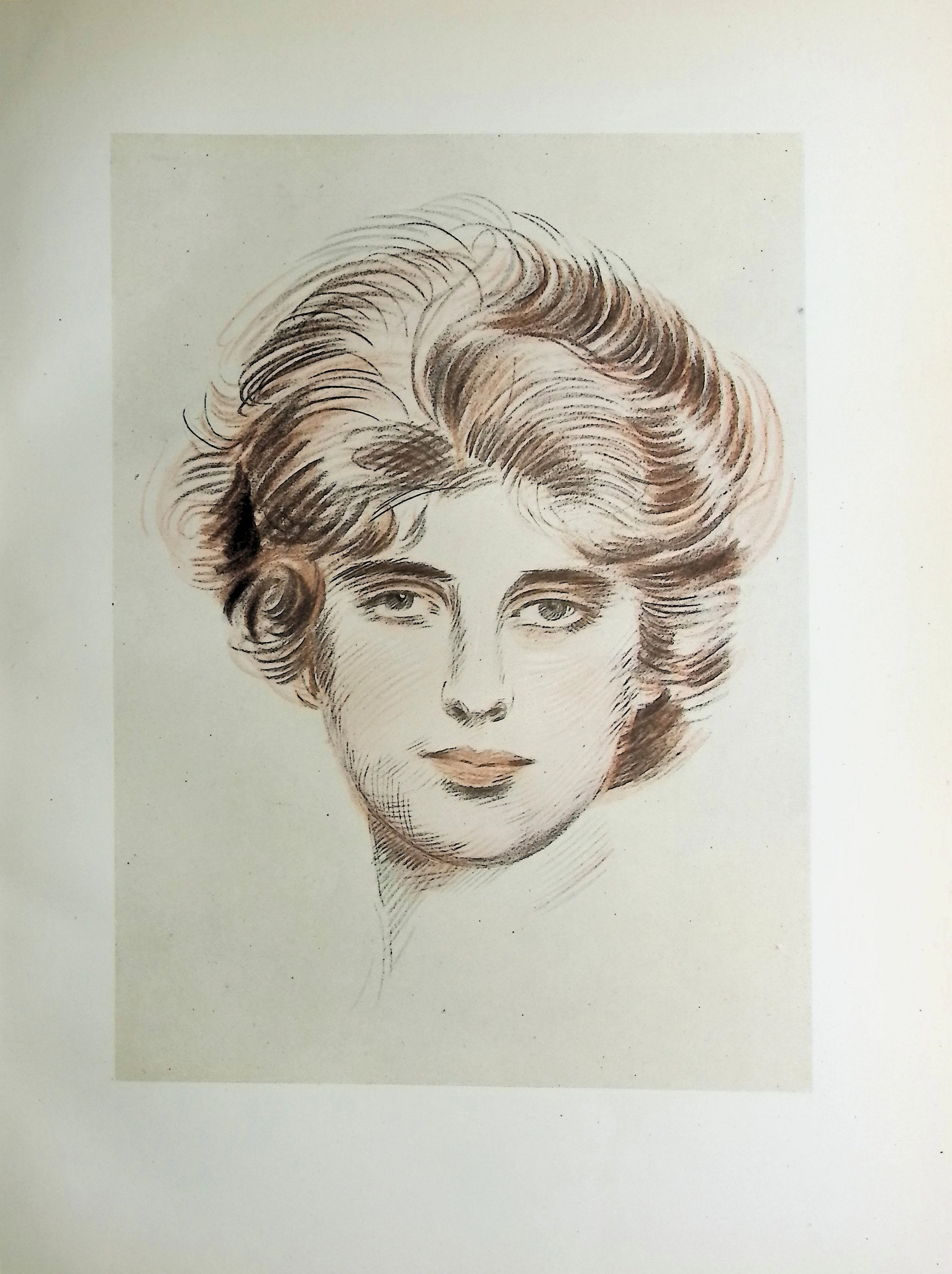 Paul César HELLEU : Portrait de Madame Helleu, Héliogravure