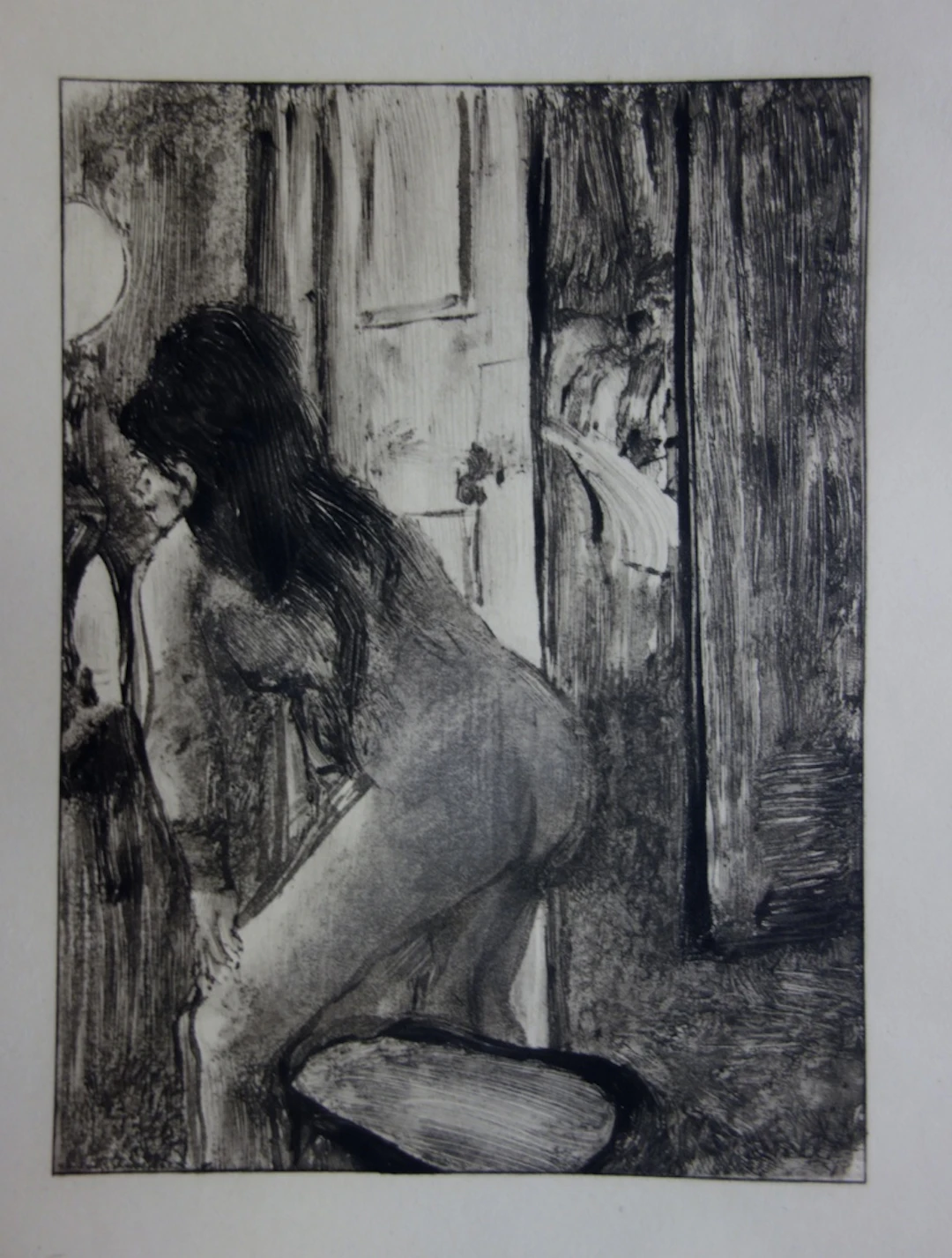 Edgar DEGAS : Derniers préparatifs - Gravure originale, 1935