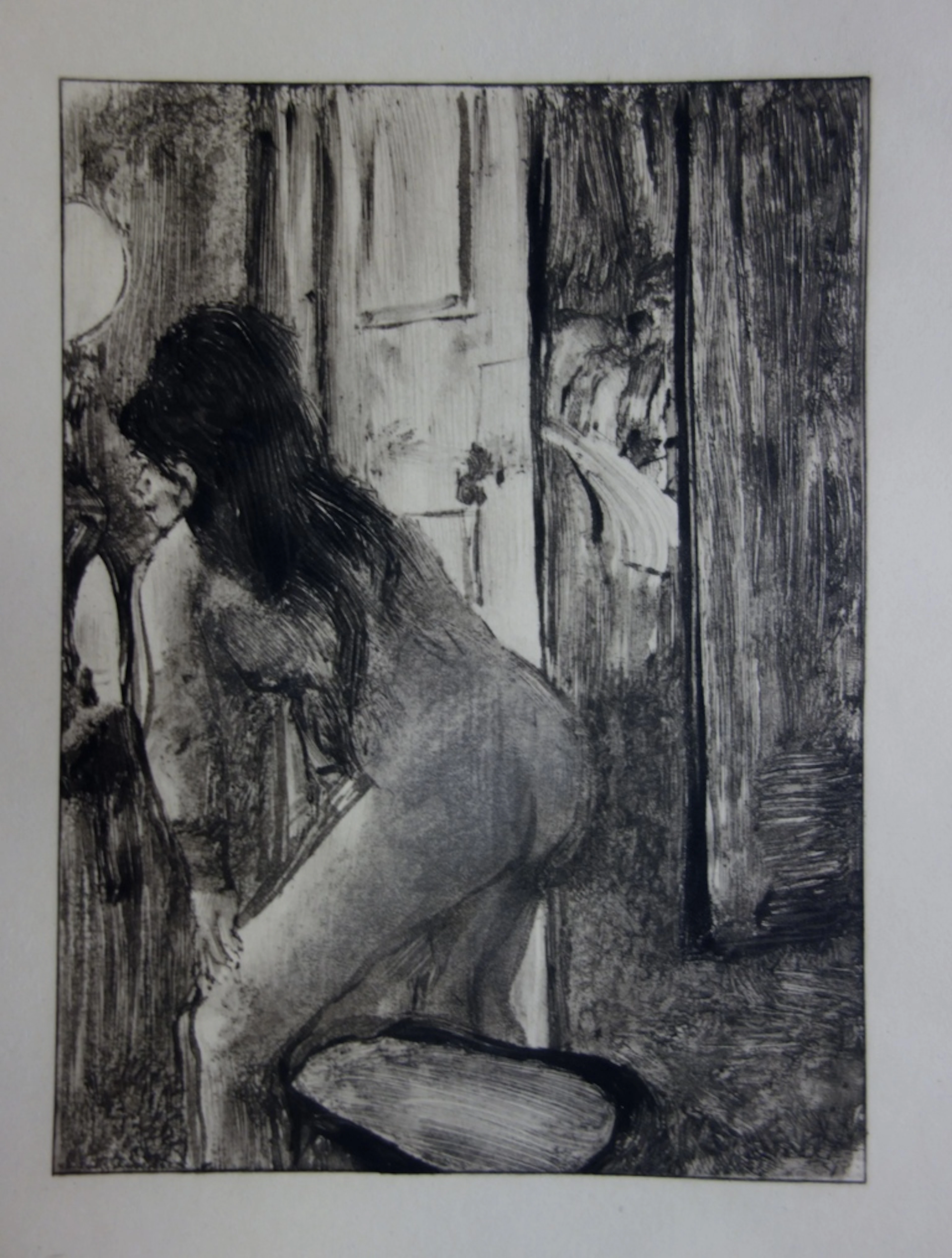 Edgar DEGAS : Derniers préparatifs - Gravure originale, 1935