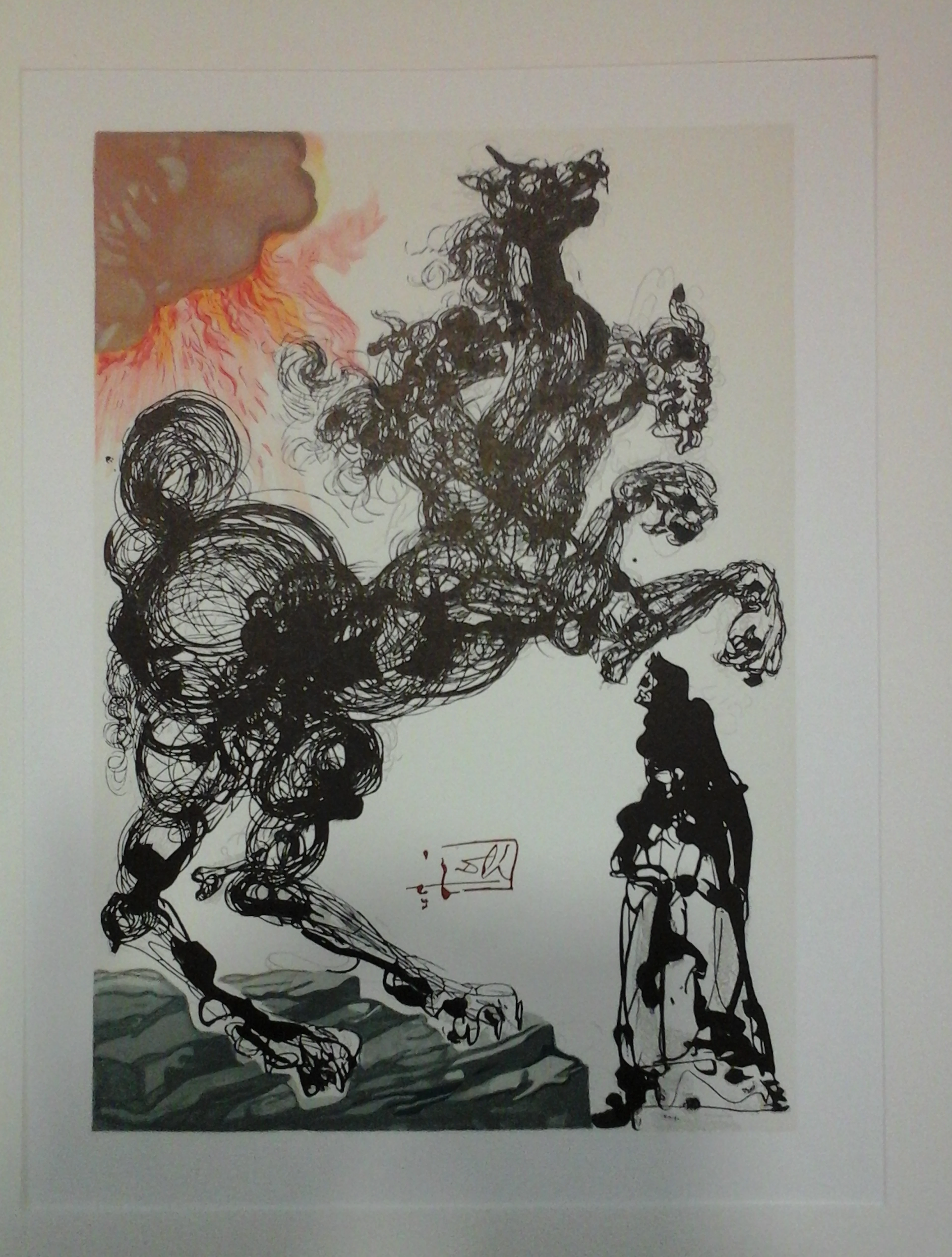 Salvador DALI - La Divine Comédie 1, 1960 - Gravure sur bois signée