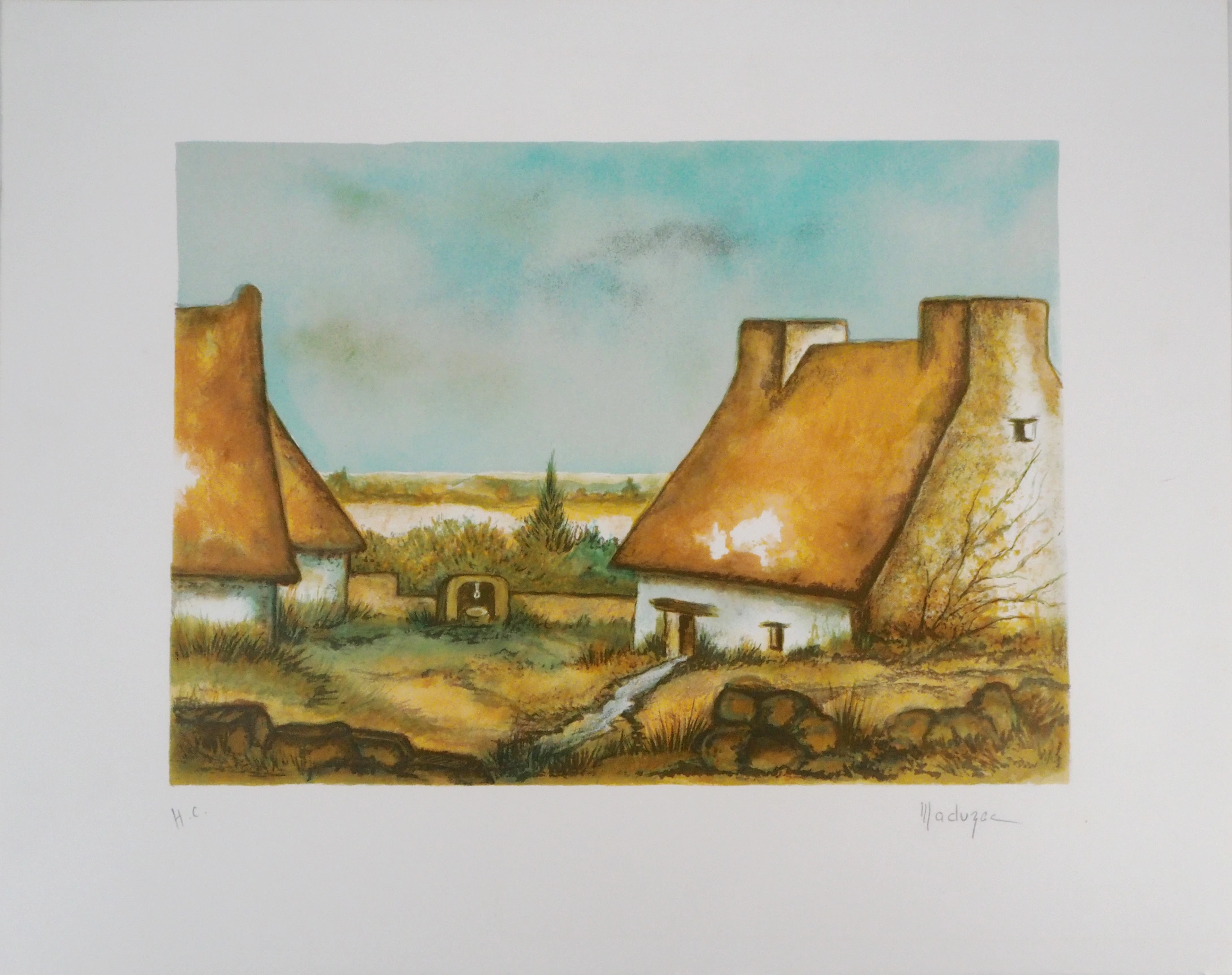 MADUZAC : Esprit de Bretagne - Lithographie originale signée