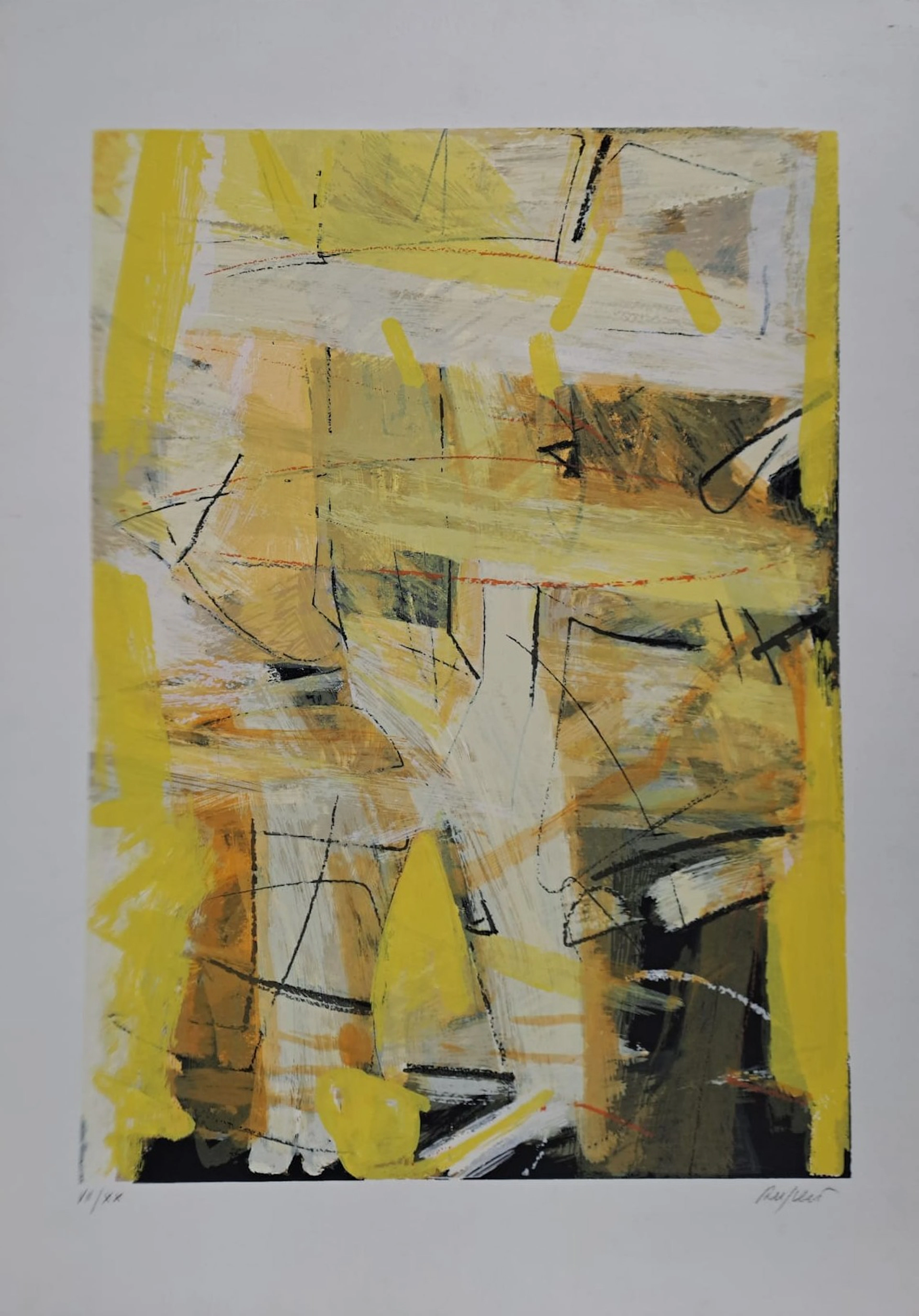 Piero Ruggieri - Sans titre - Lithographie originale signée au crayon