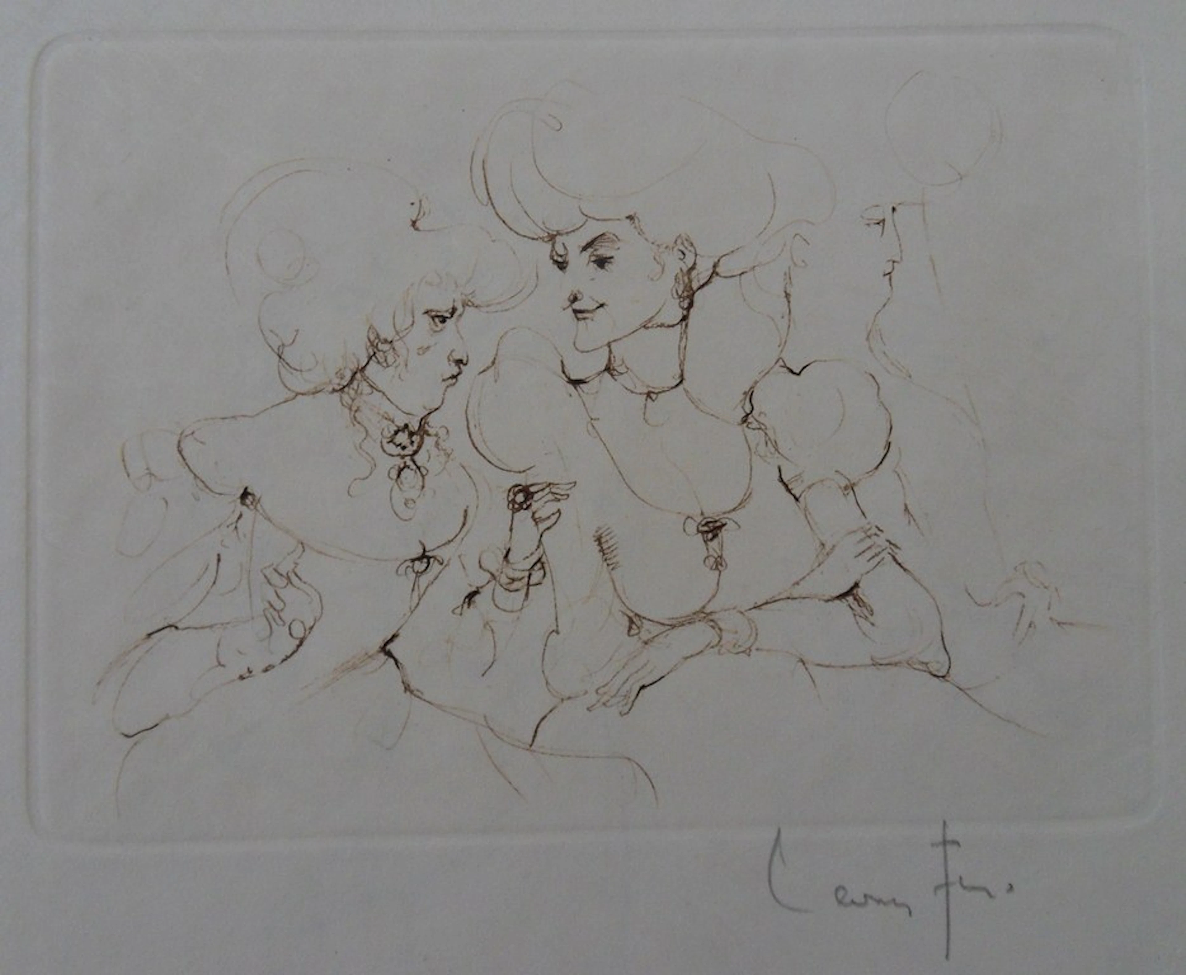 Leonor FINI - Les comploteuses - Gravure originale signée