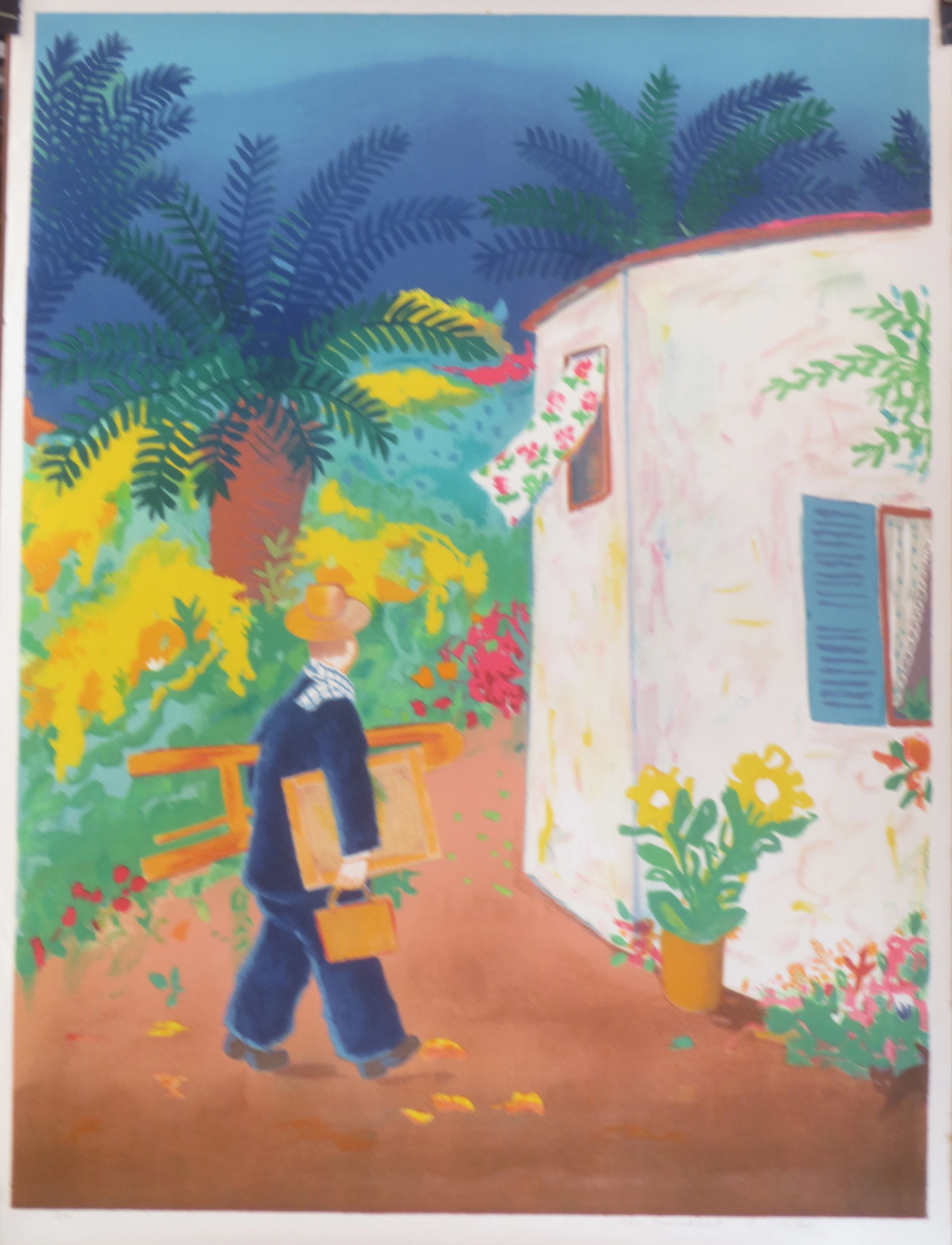 Lennart JIRLOW - Le Peintre - Lithographie signée au crayon
