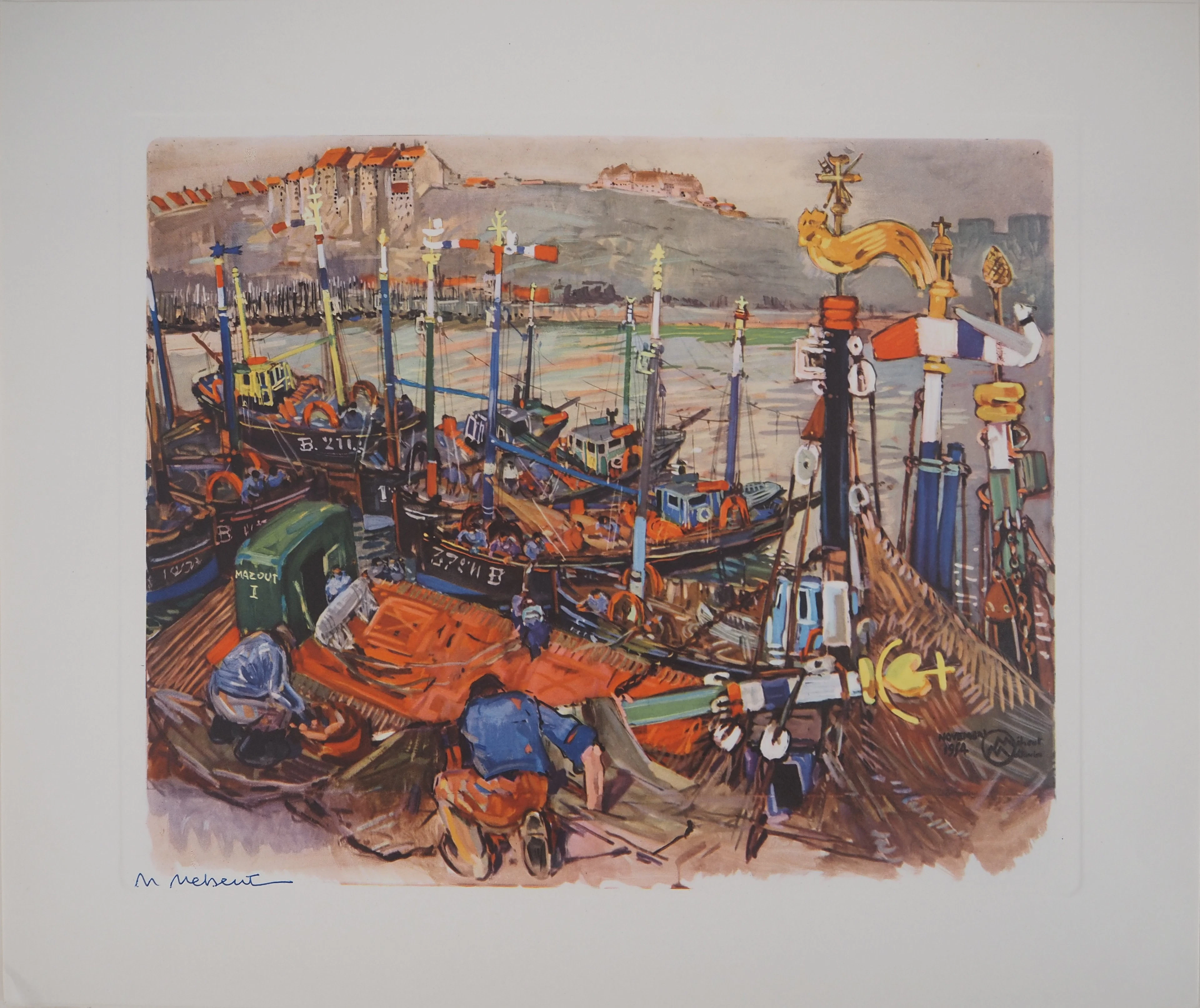 Mathurin MEHEUT - Bretagne : La flottille artisanale au soutage, c.