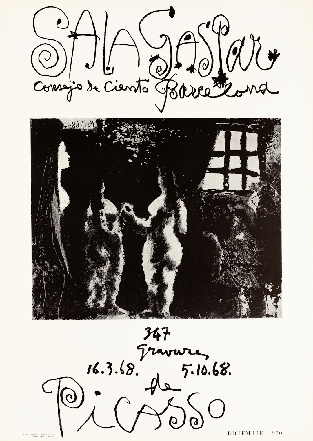 Pablo PICASSO : 347 Gravures - Lithographie originale
