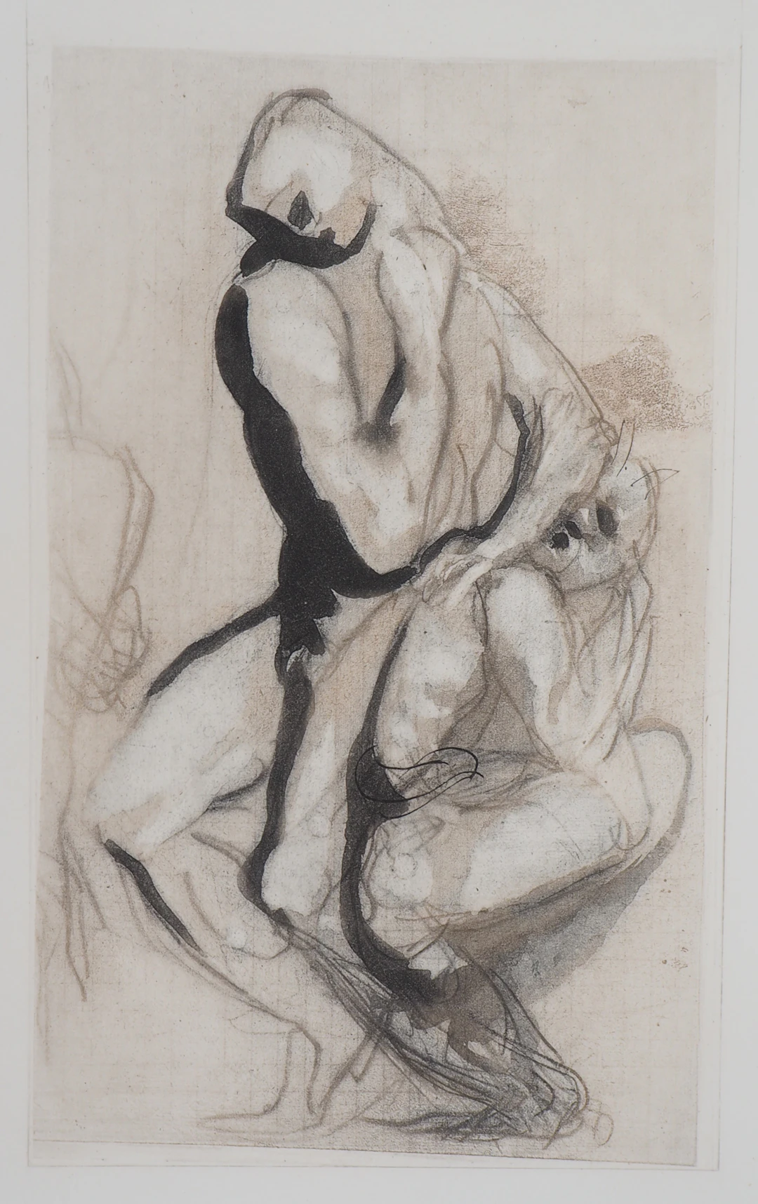 Auguste RODIN (d’après) : Groupe d’hommes - Gravure, 1897