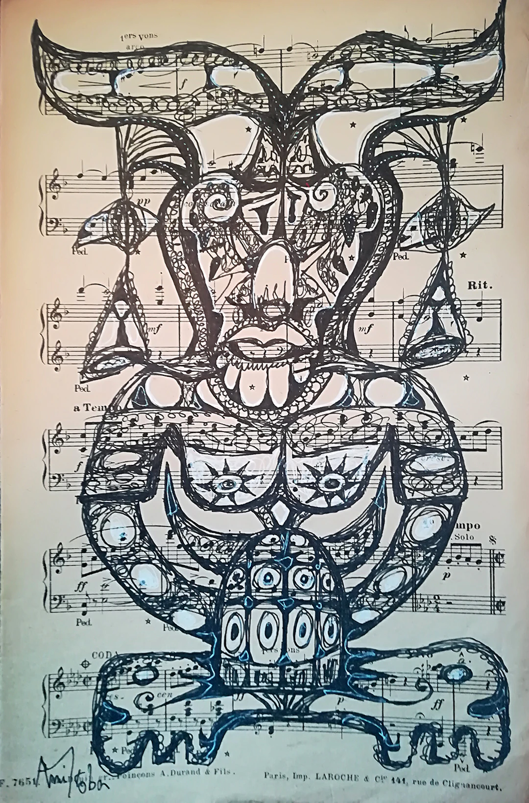 Manitoba - Équilibrium, 2017, Dessin signé