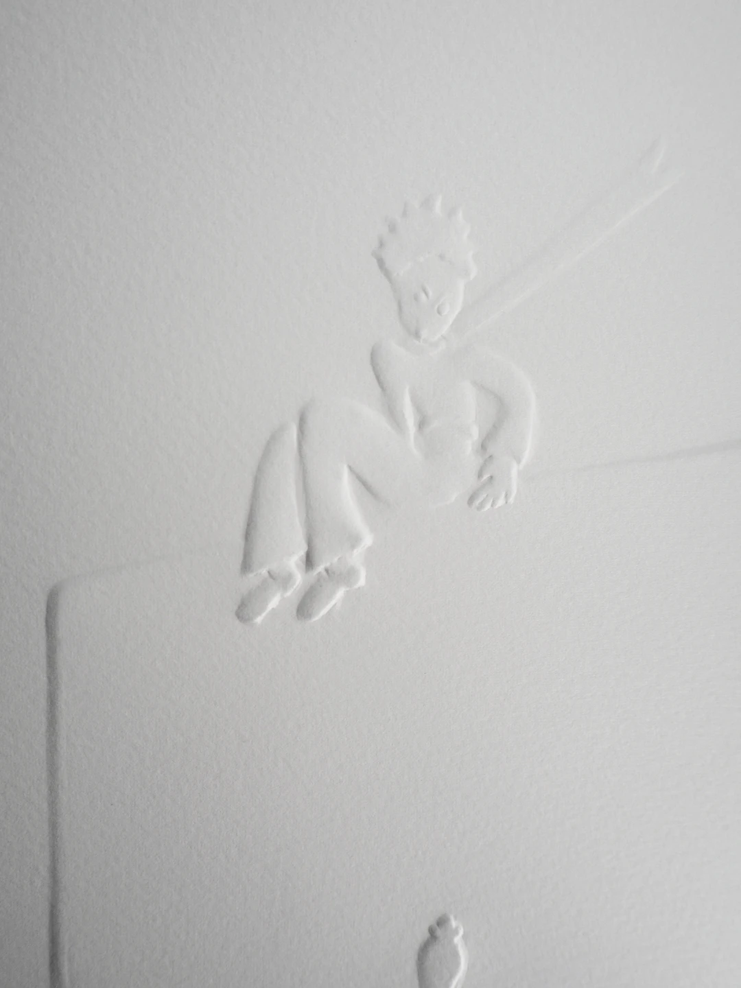 Antoine DE SAINT-EXUPÉRY : Le petit prince observe le serpent - Gravure