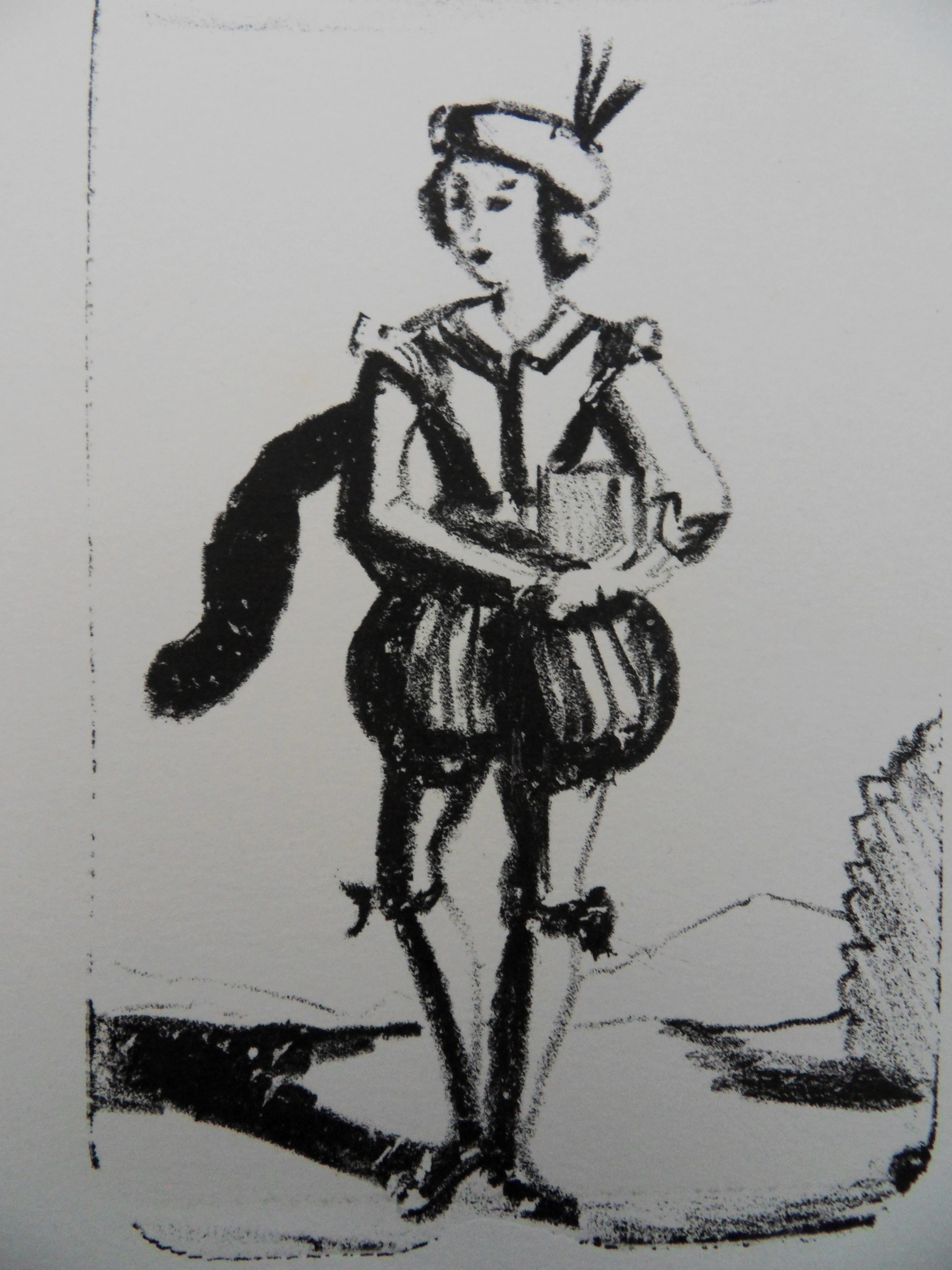 André DERAIN : Le messager - Lithographie originale signée