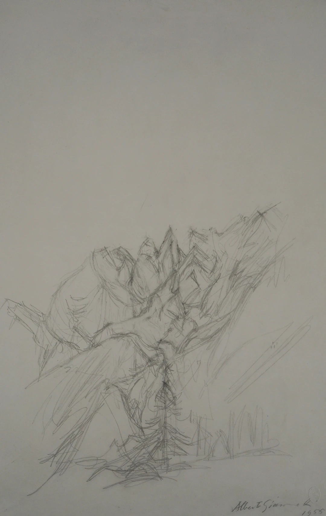 Alberto GIACOMETTI : Paysage - Lithographie signée