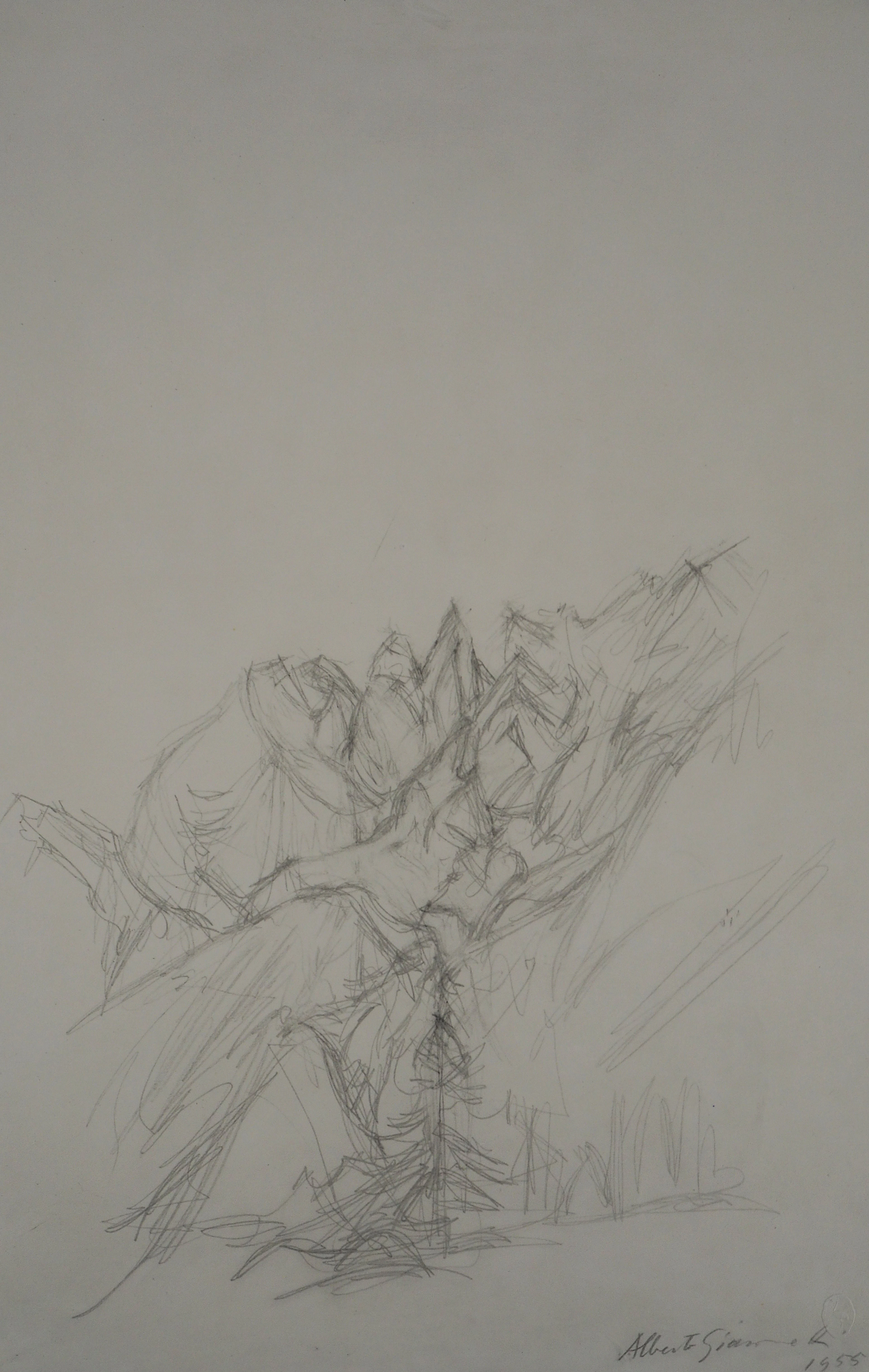Alberto GIACOMETTI : Paysage - Lithographie signée
