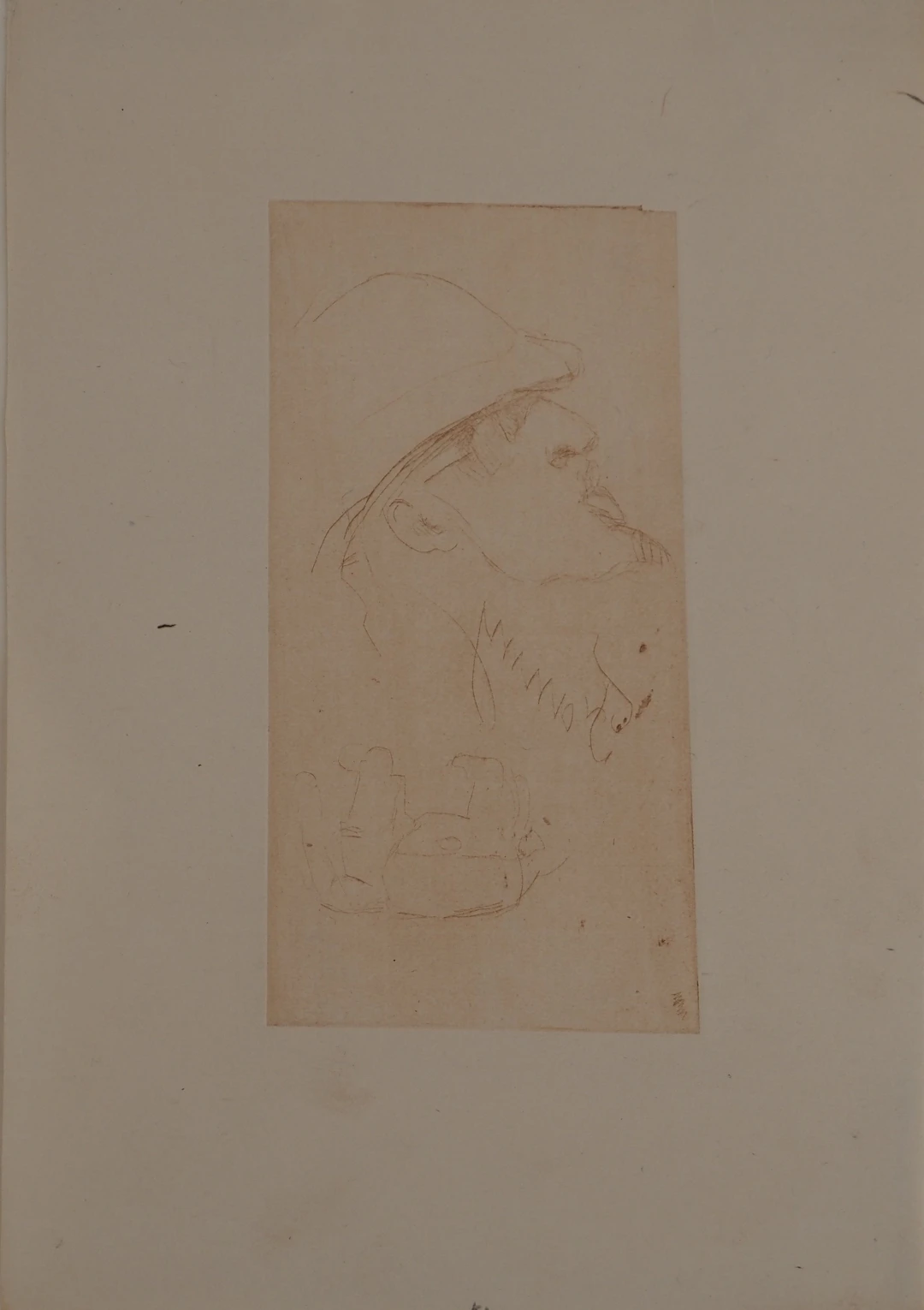 Henri de TOULOUSE LAUTREC : L’explorateur à l’éléphant, Gravure originale