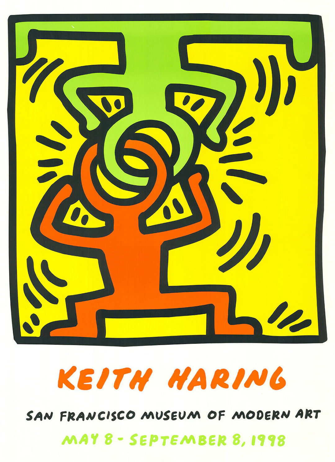 Keith HARING (d’après) - San Francisco Museum, 1998 - Impression offset