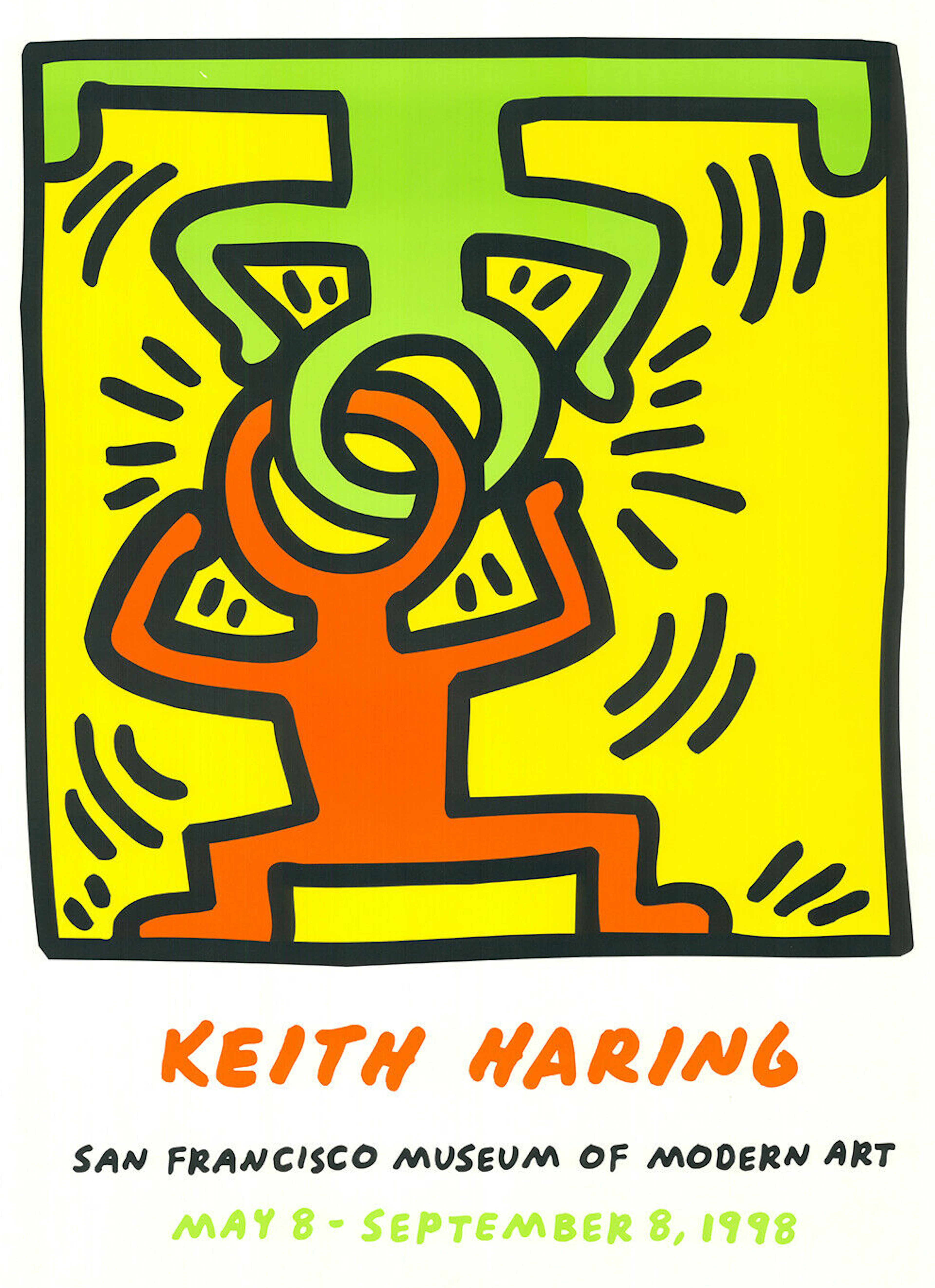 Keith HARING (d’après) - San Francisco Museum, 1998 - Impression offset