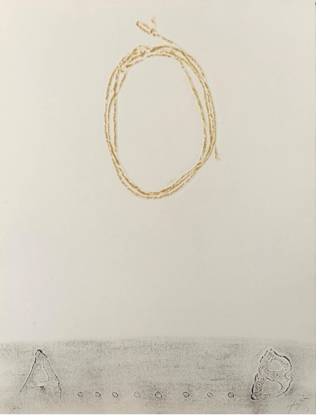 Antoni TAPIES - Cordill, 1971, Gravure signée et numérotée