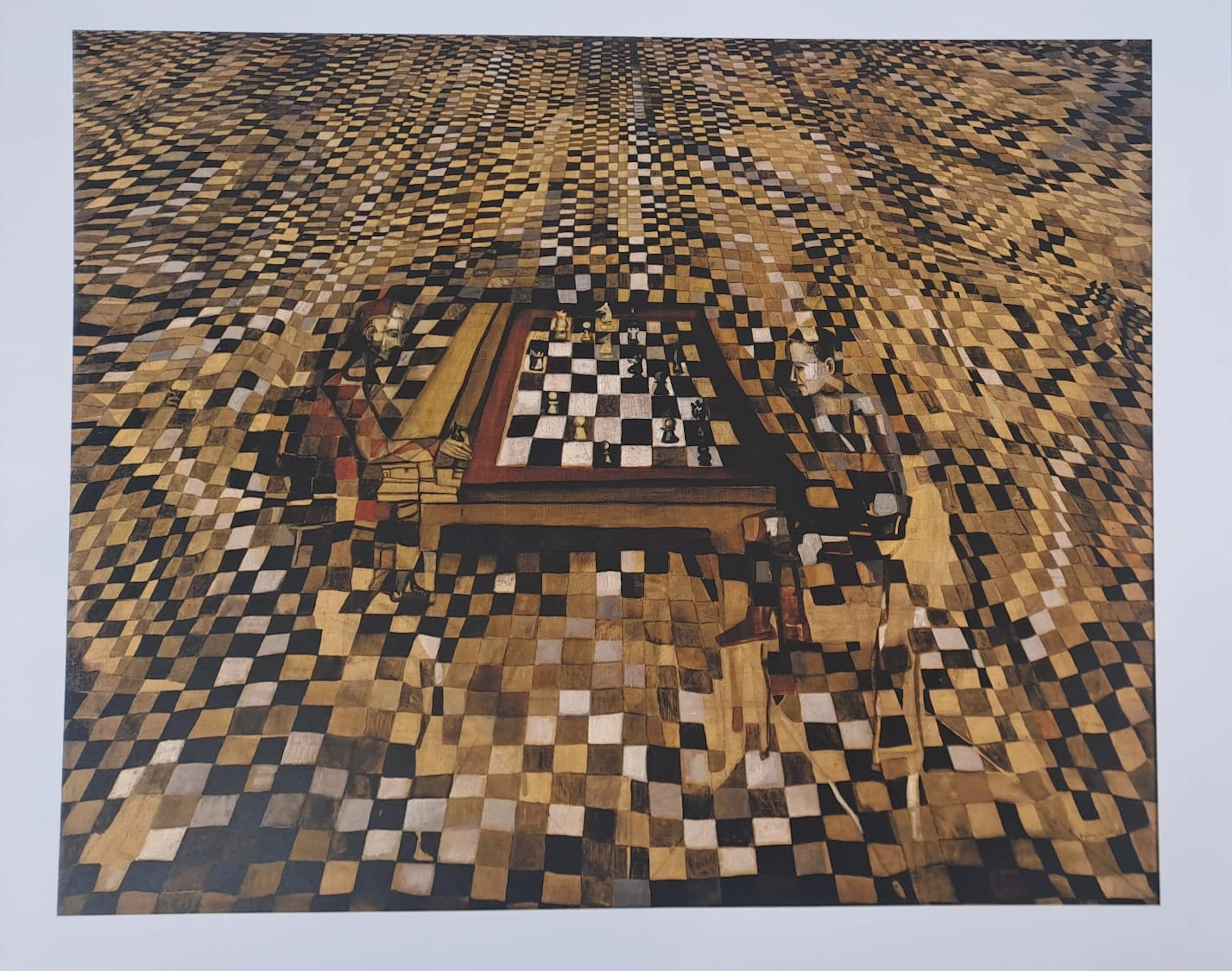 Maria Helena Vieira da Silva (d’après) - La partie d’échecs - Affiche