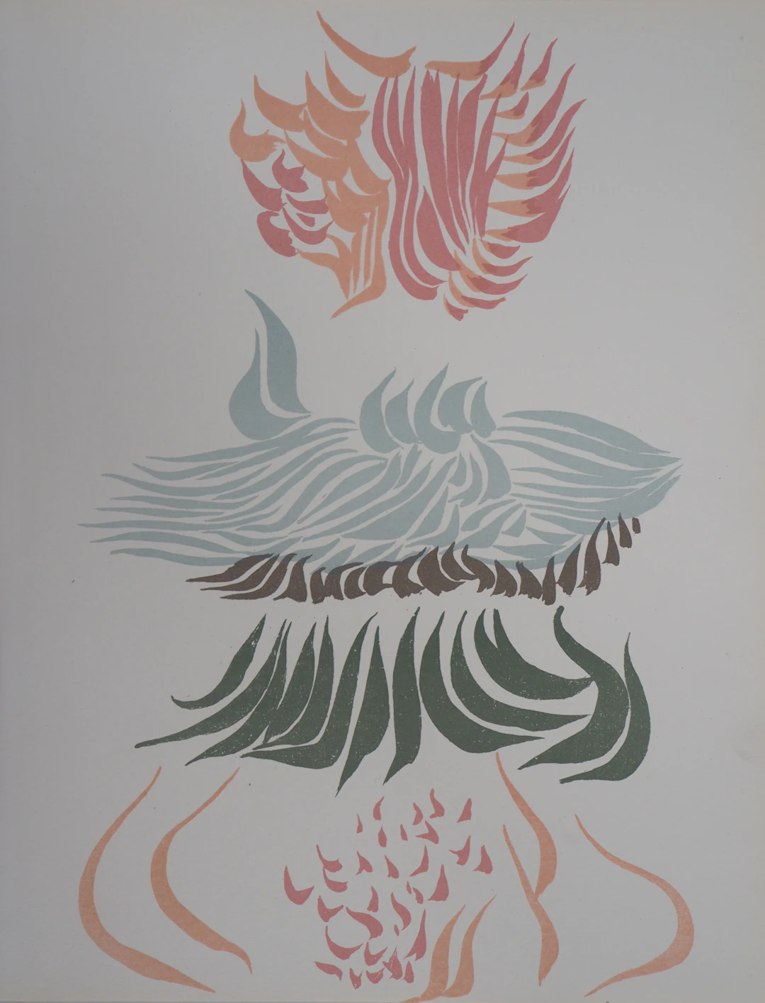 Jacques HEROLD : Composition florale - Lithographie originale
