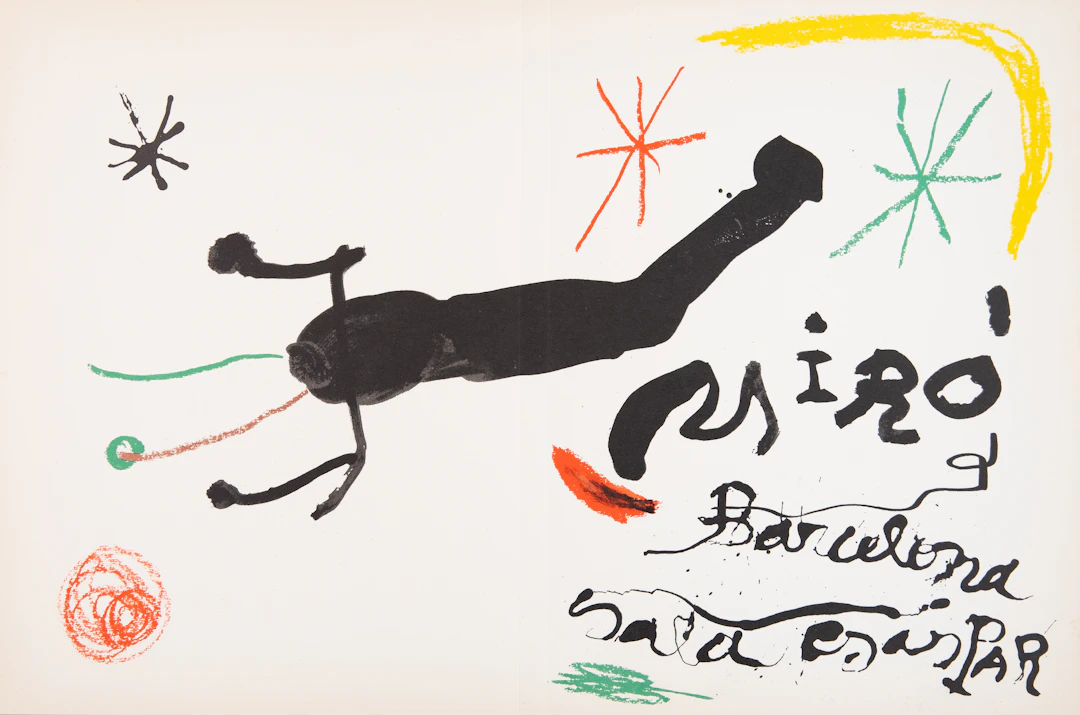Joan MIRO : Barcelona Sala Gaspar 1964 - Lithographie originale signée